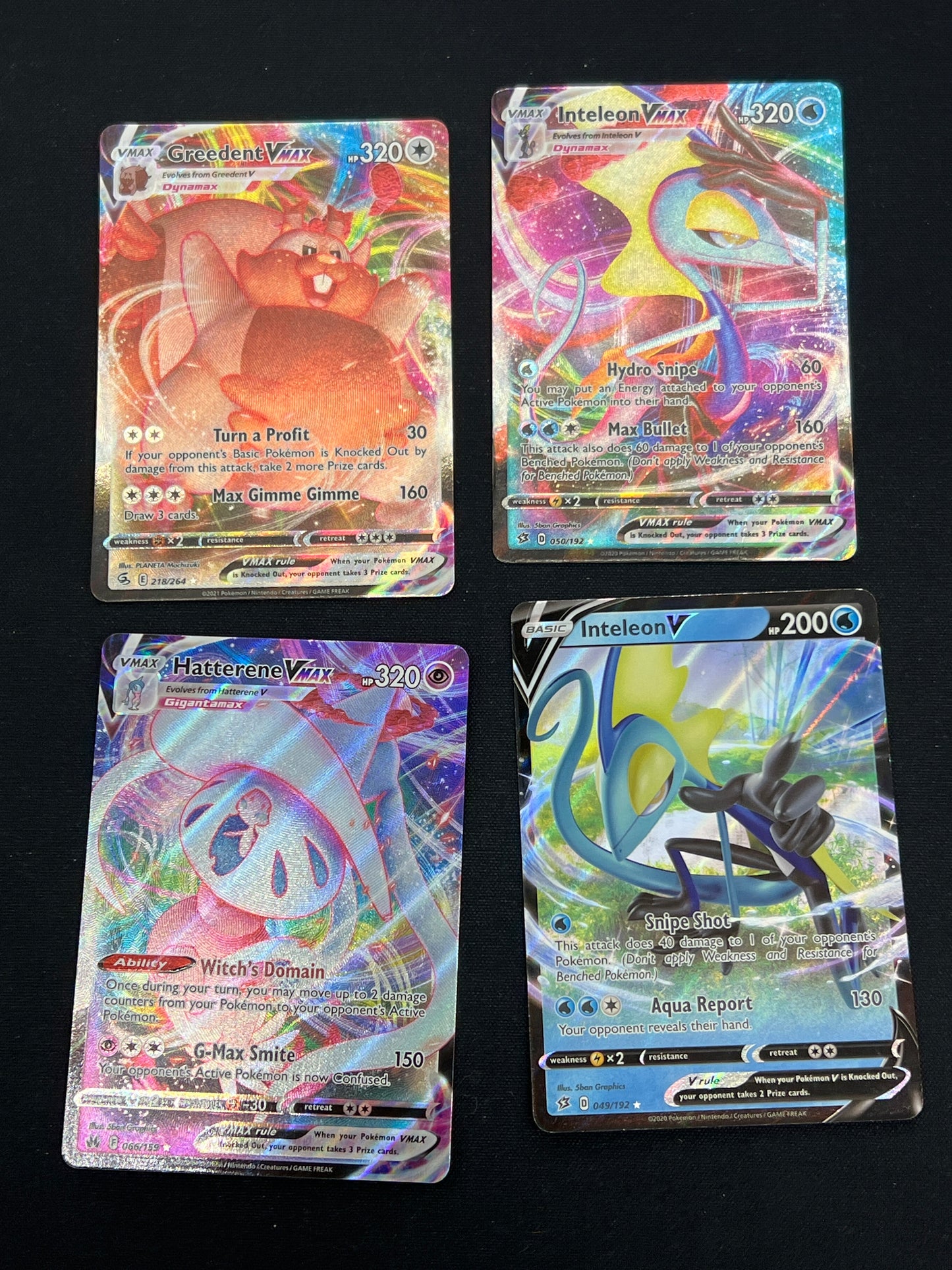 Auction Lot 260: Pokemon Cards Assorted Lot of SWSH Full Art VMAX Conditions Vary
