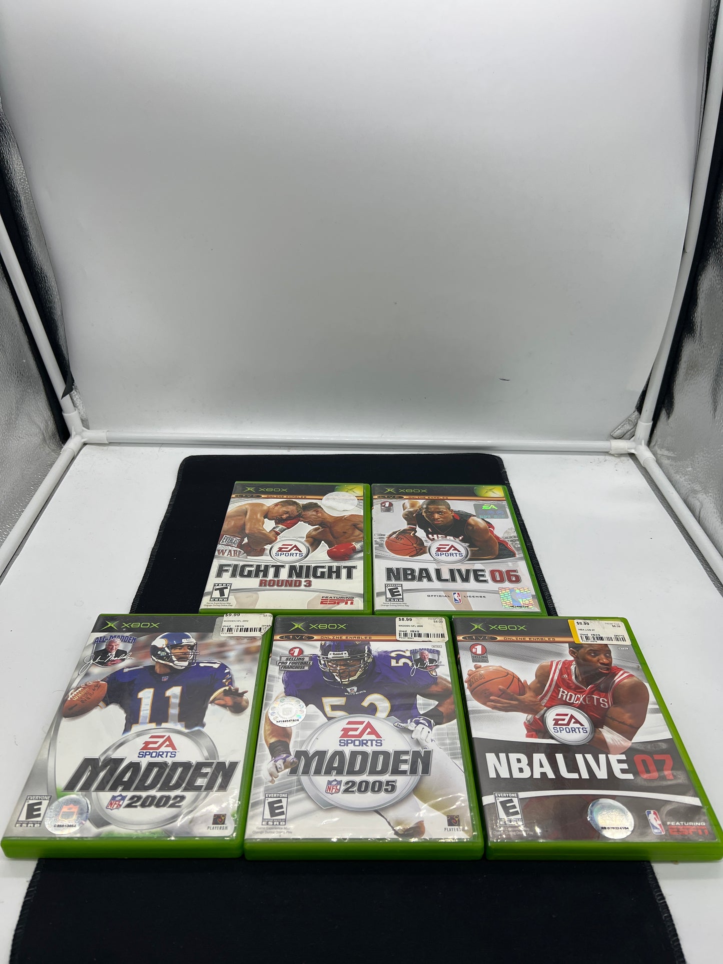 Auction Lot 203: XBOX Video Game Lot of 5 Assorted Sports Titles CIB