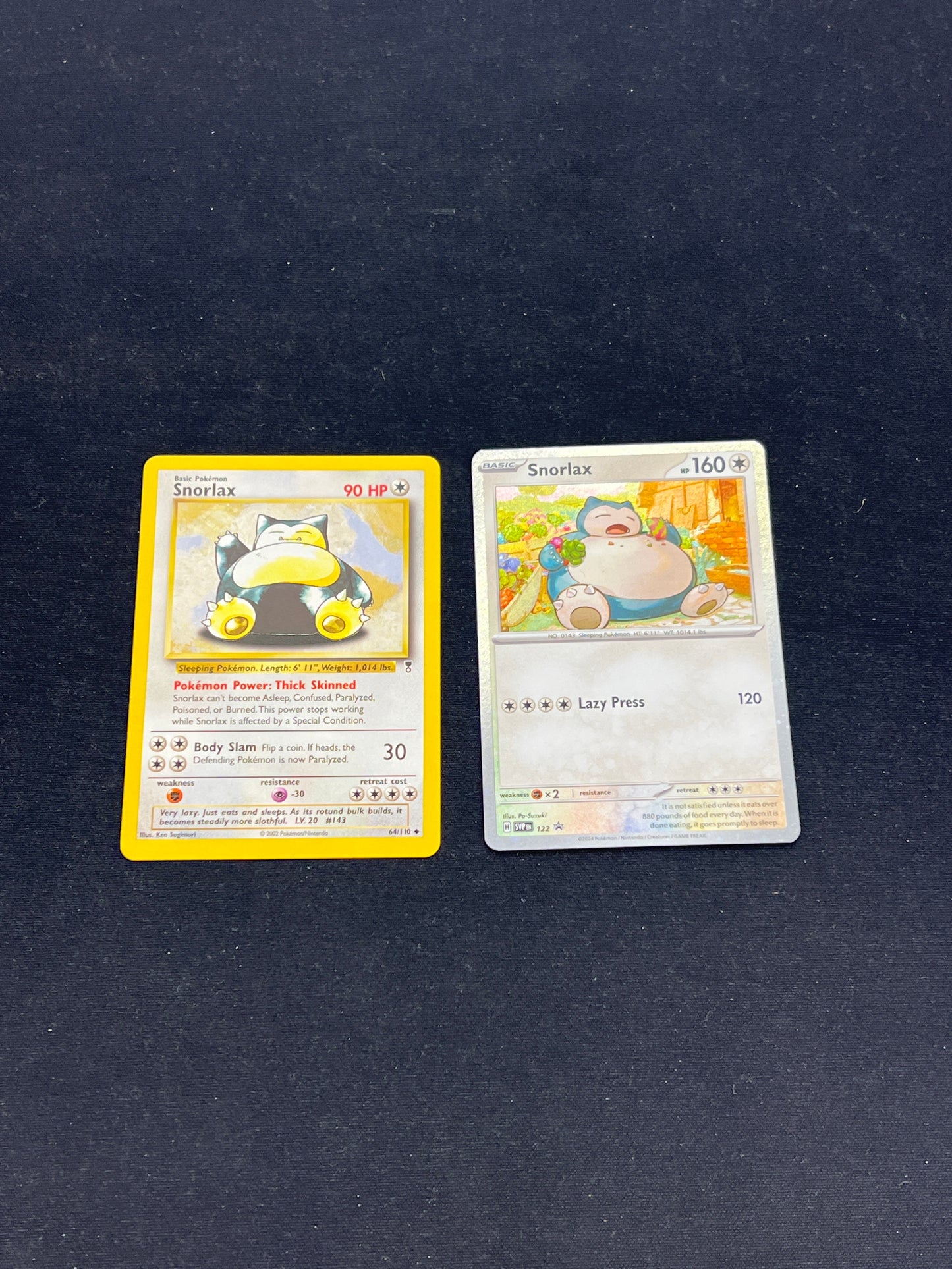 Auction Lot 37: Pokemon Cards Lot of 2 Snorlax Conditions Vary