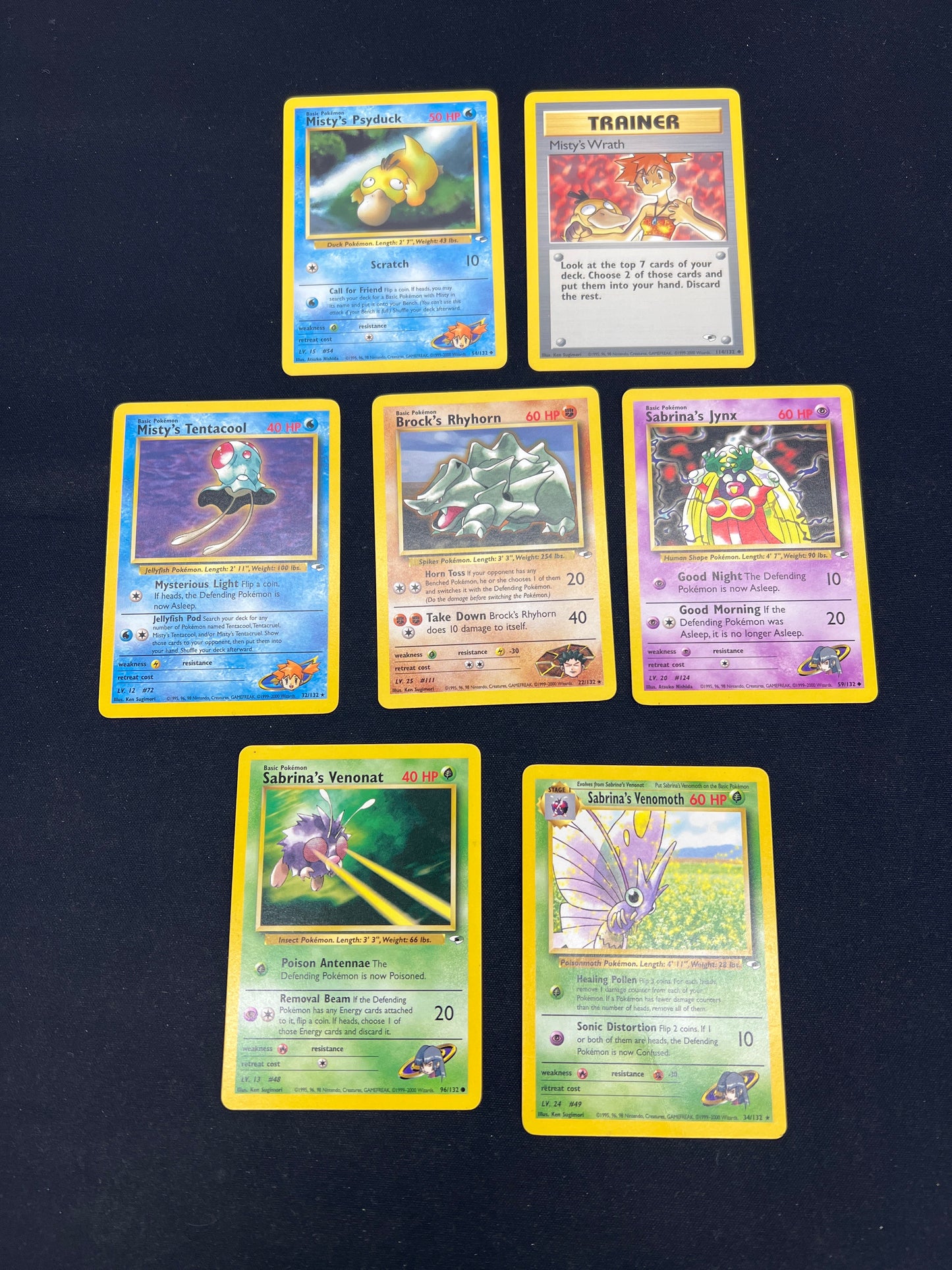 Auction Lot 80: Pokemon Cards Lot of 7 Gym Challenge Conditions Vary