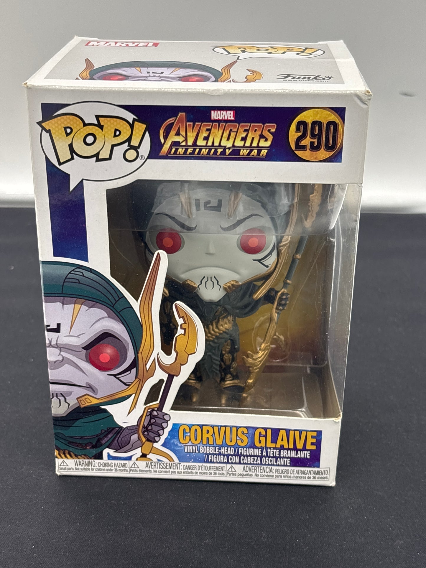 Auction Lot 158: POP Funko Marvel Avengers Infinity War Corvus Glaive 290
