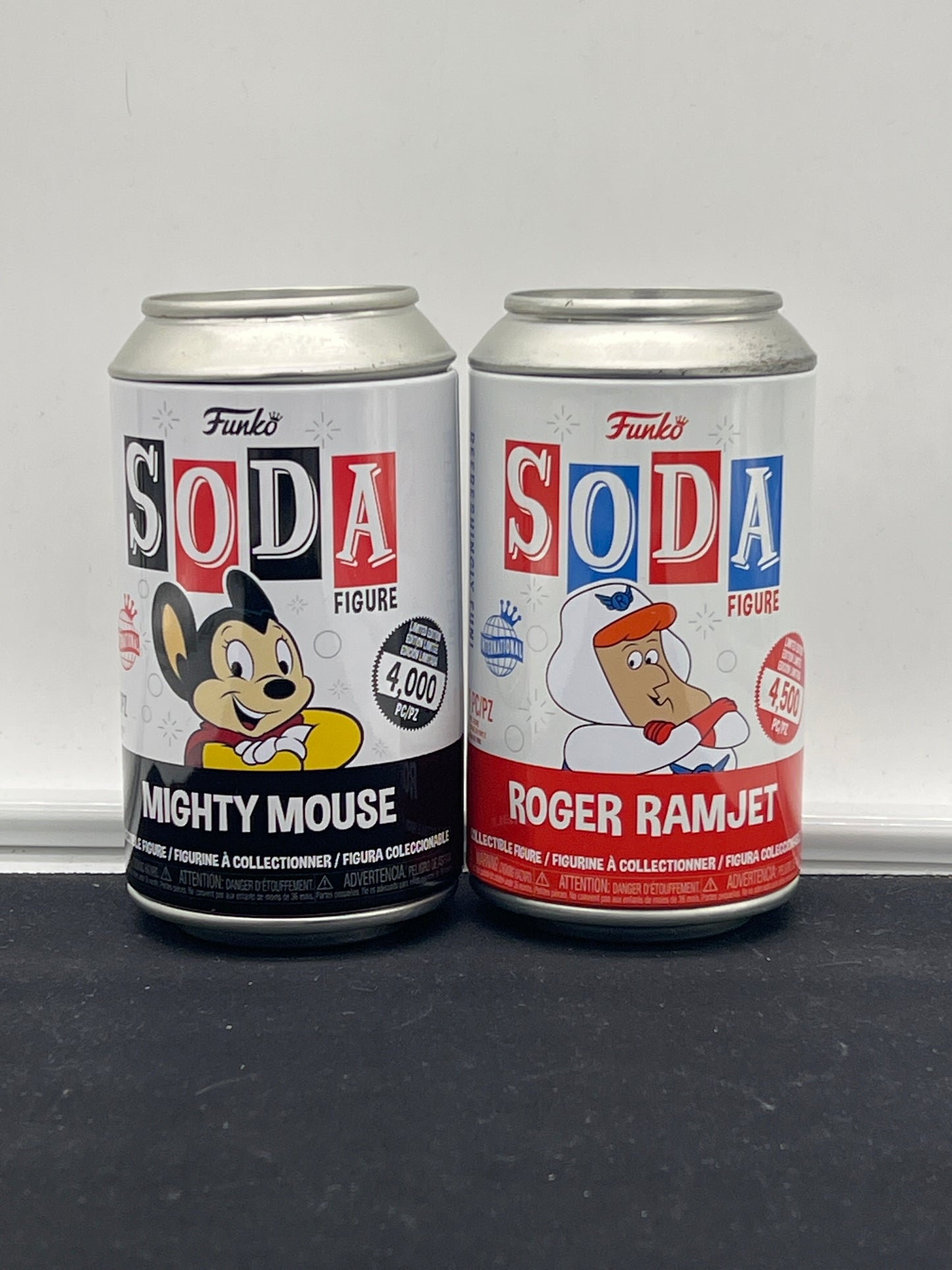 Auction Lot 55: Funko Soda Figures Lot of 2 Mighty Mouse Roger Ramjet
