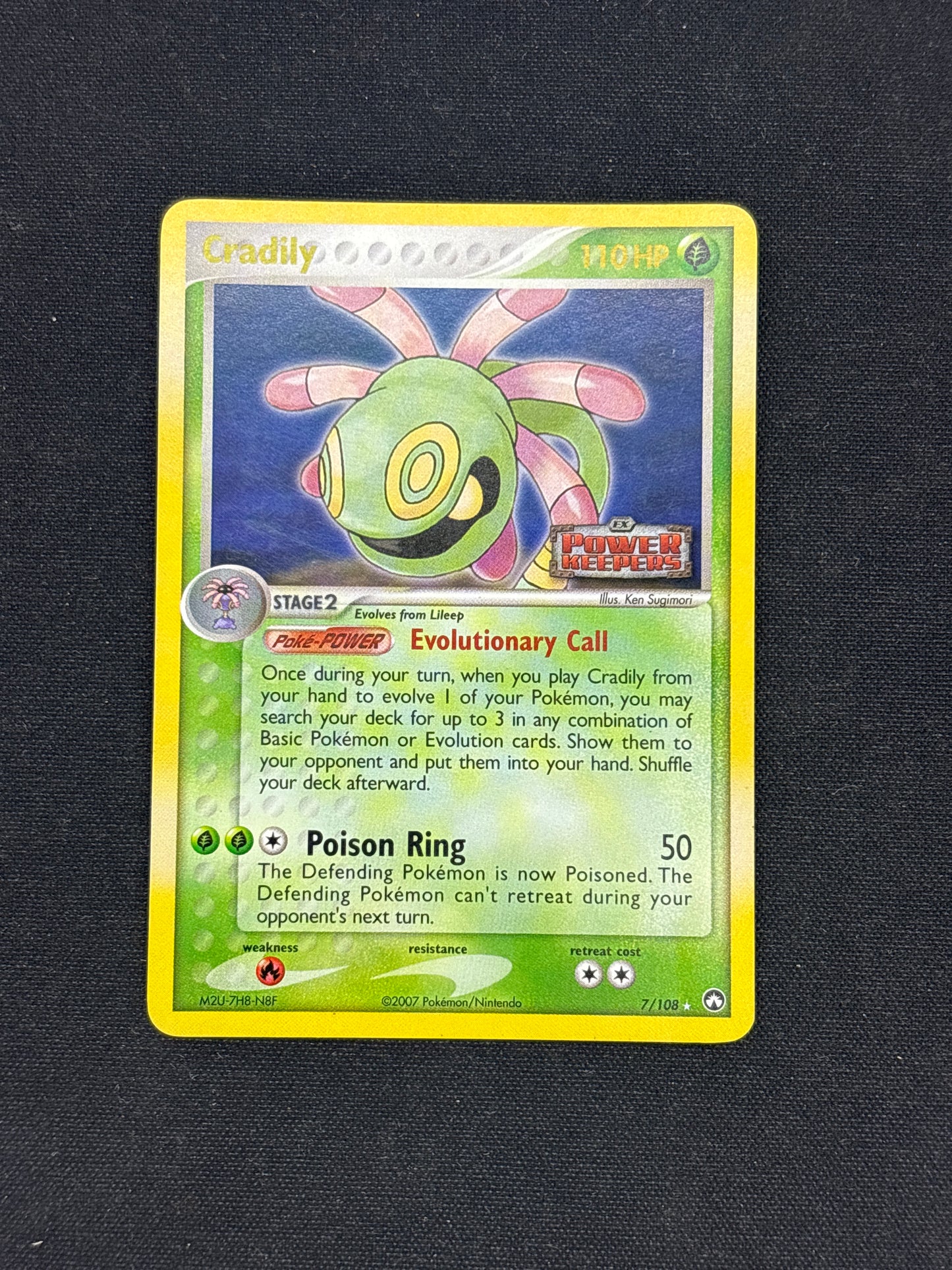 Auction Lot 34: Pokemon Cards Cradily Reverse Holo EX Power Keepers Conditions Vary