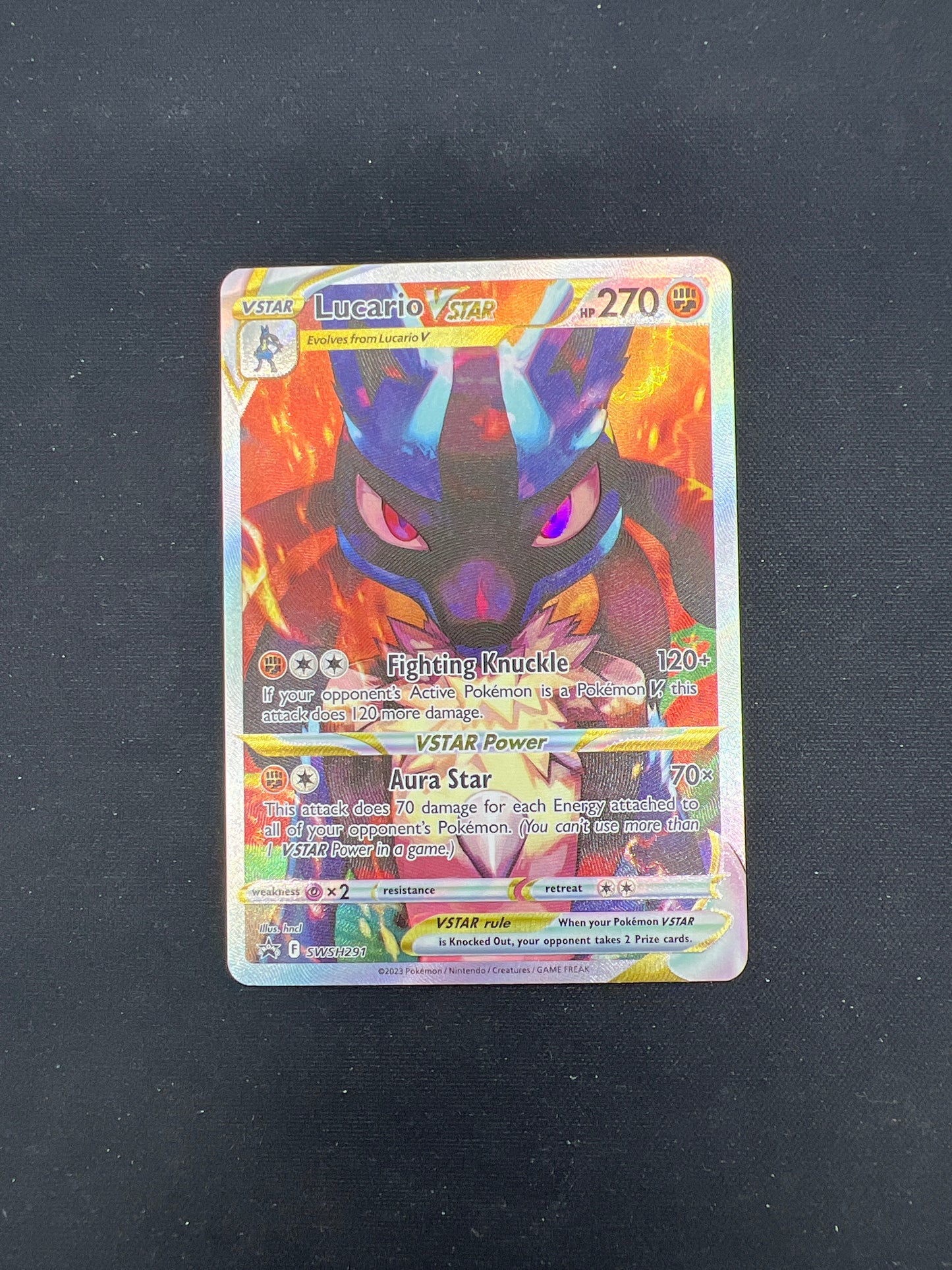 Auction Lot 199: Pokemon Cards Lucario VSTAR ETB Promo SWSH Crown Zenith Conditions Vary