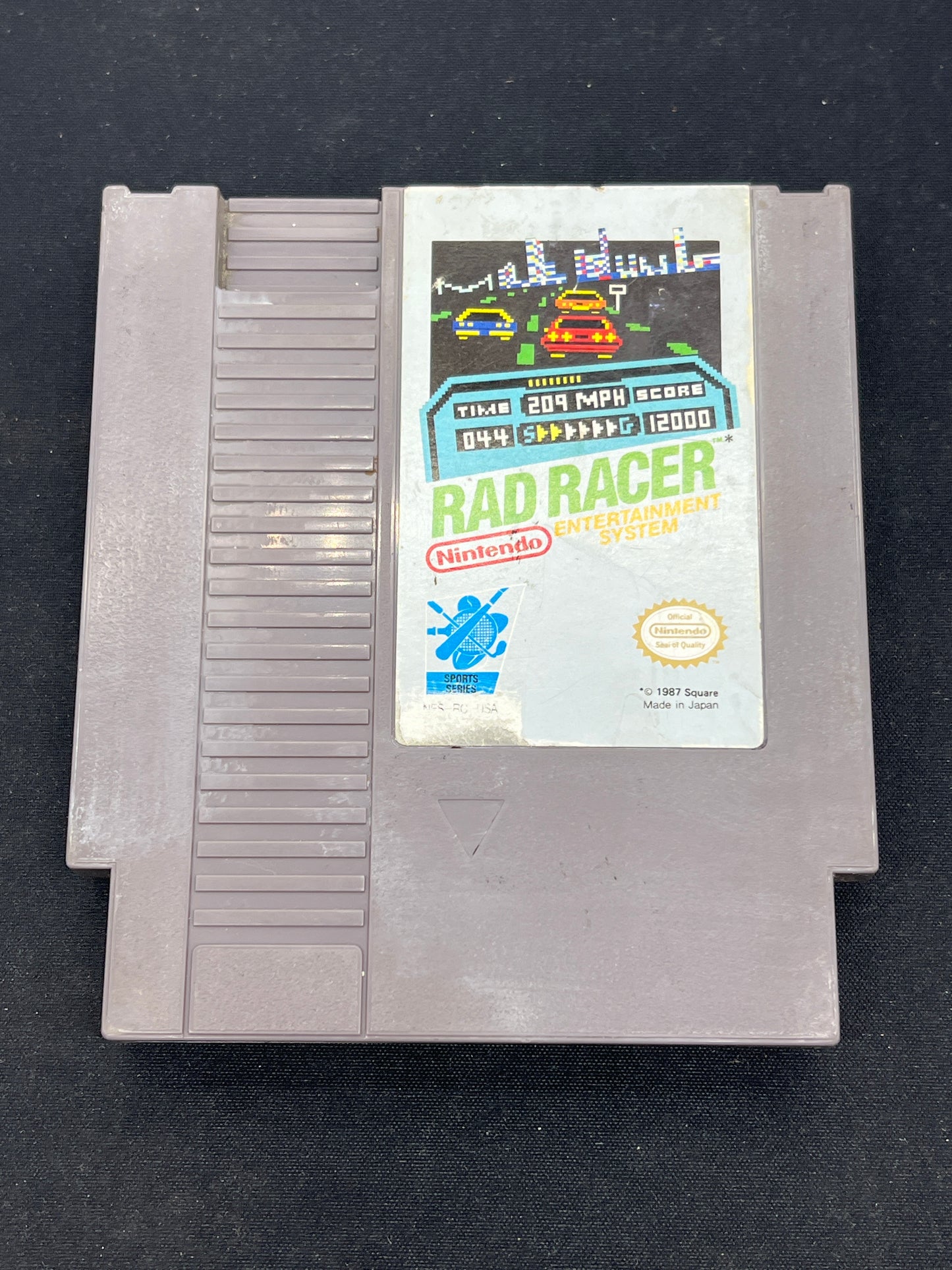 Auction Lot 236: Nintendo NES Video Game Rad Racer Loose