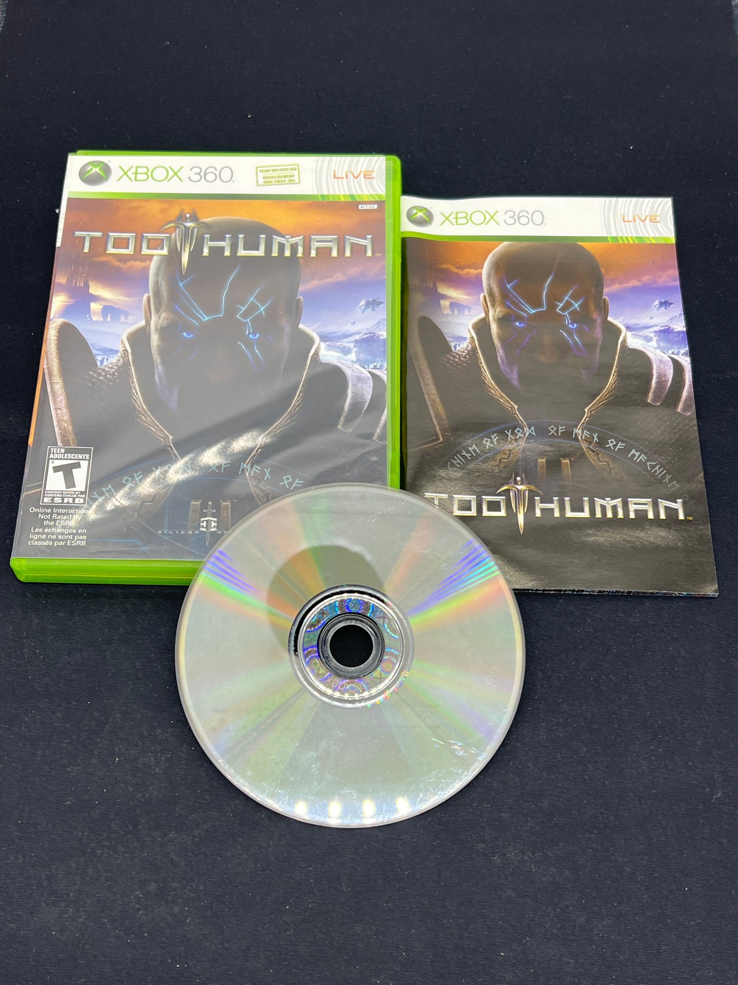 Auction Lot 34: XBOX 360 Video Game Too Human CIB