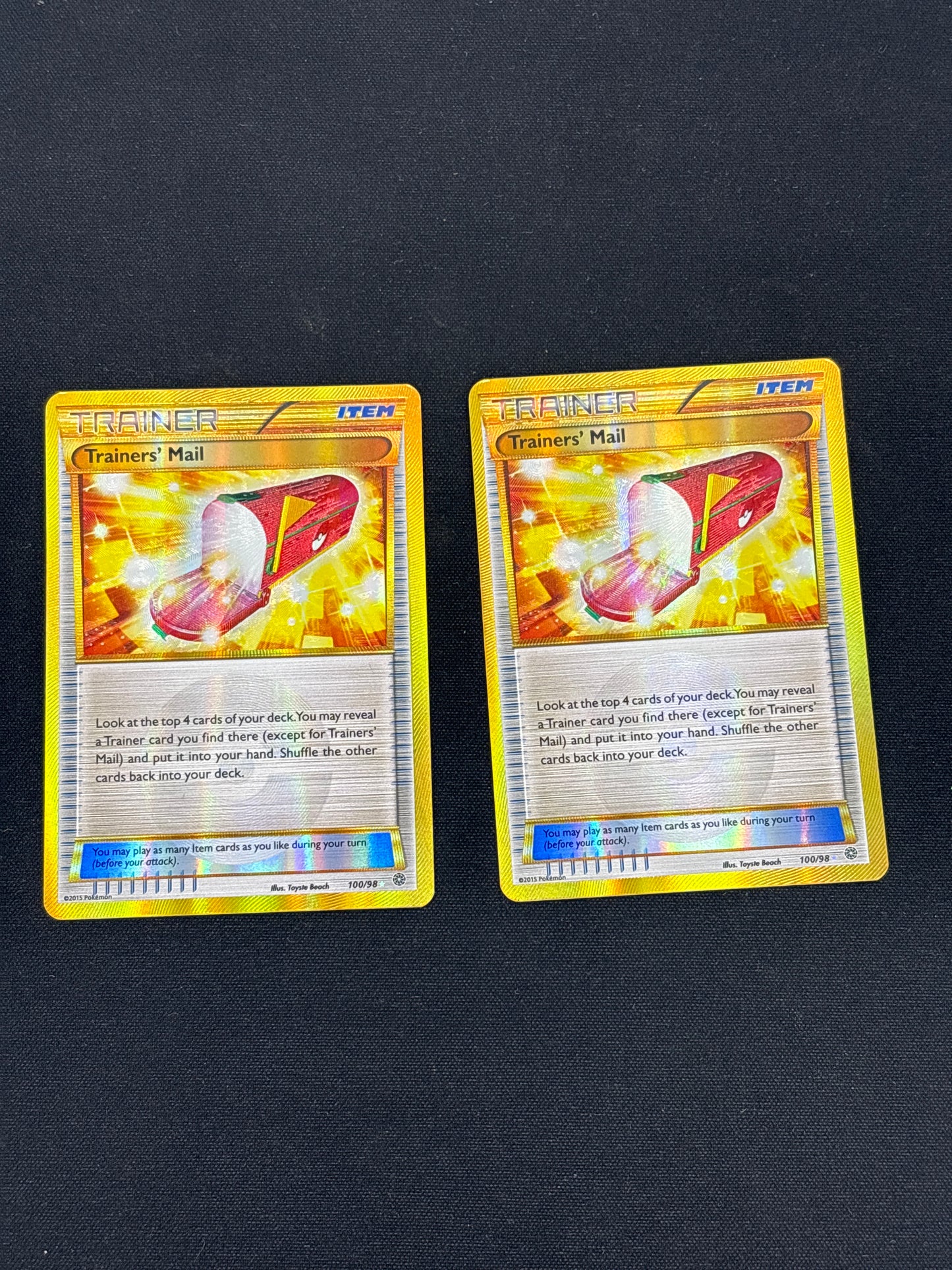 Auction Lot 56: Trainers Mail Secret Rare Card Lot 1 Pokemon XY Steam Siege Conditions Vary