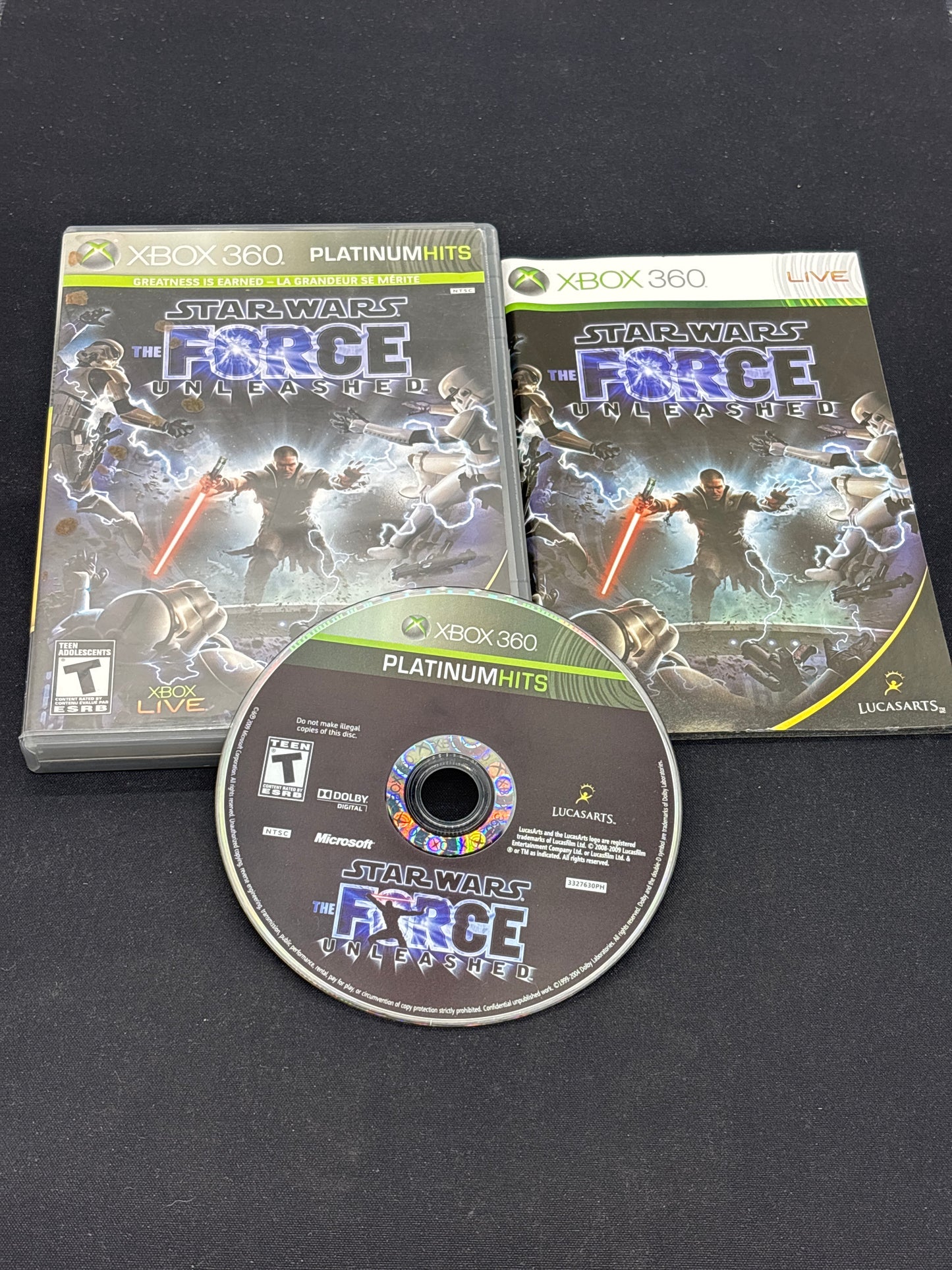 Auction Lot 13: XBOX 360 Video Game Star Wars Force Awakens CIB