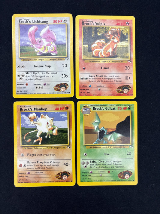 Auction Lot 34: Pokemon WOTC Gym Heroes Card Lot Conditions Vary