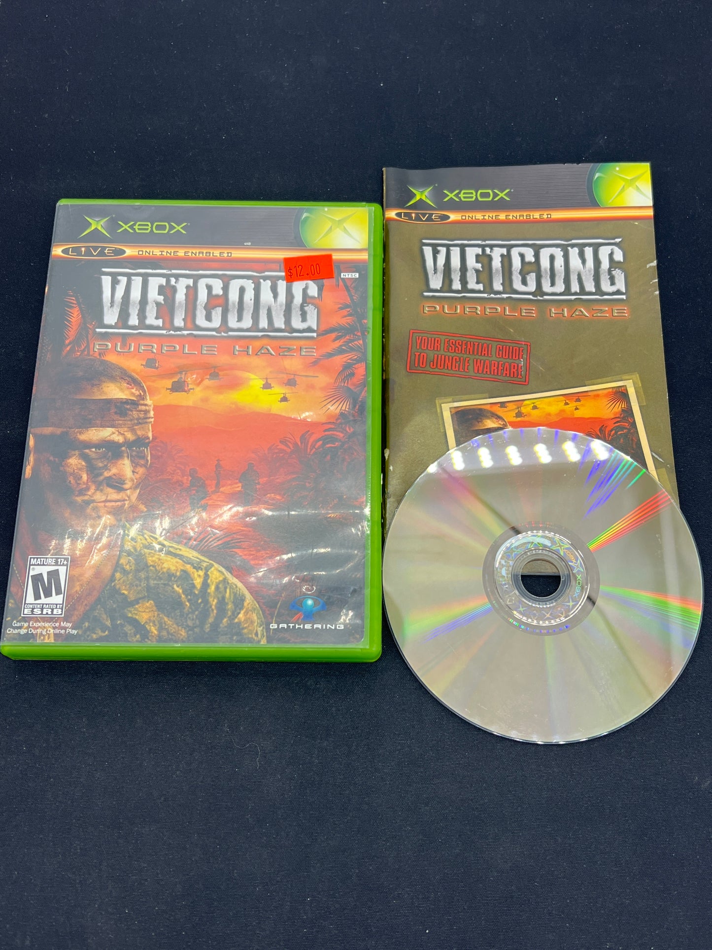 Auction Lot 118: XBOX Video Game Vietcong Purple Haze CIB