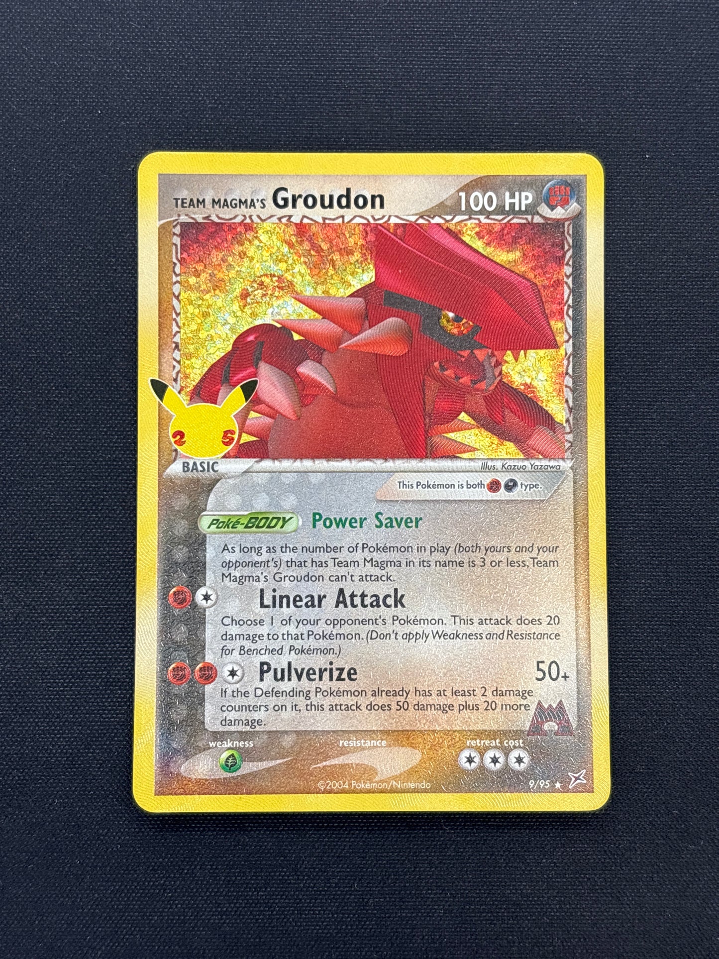 Auction Lot 157: Team Magma Groudon Celebrations Holo Card Lot Conditions Vary