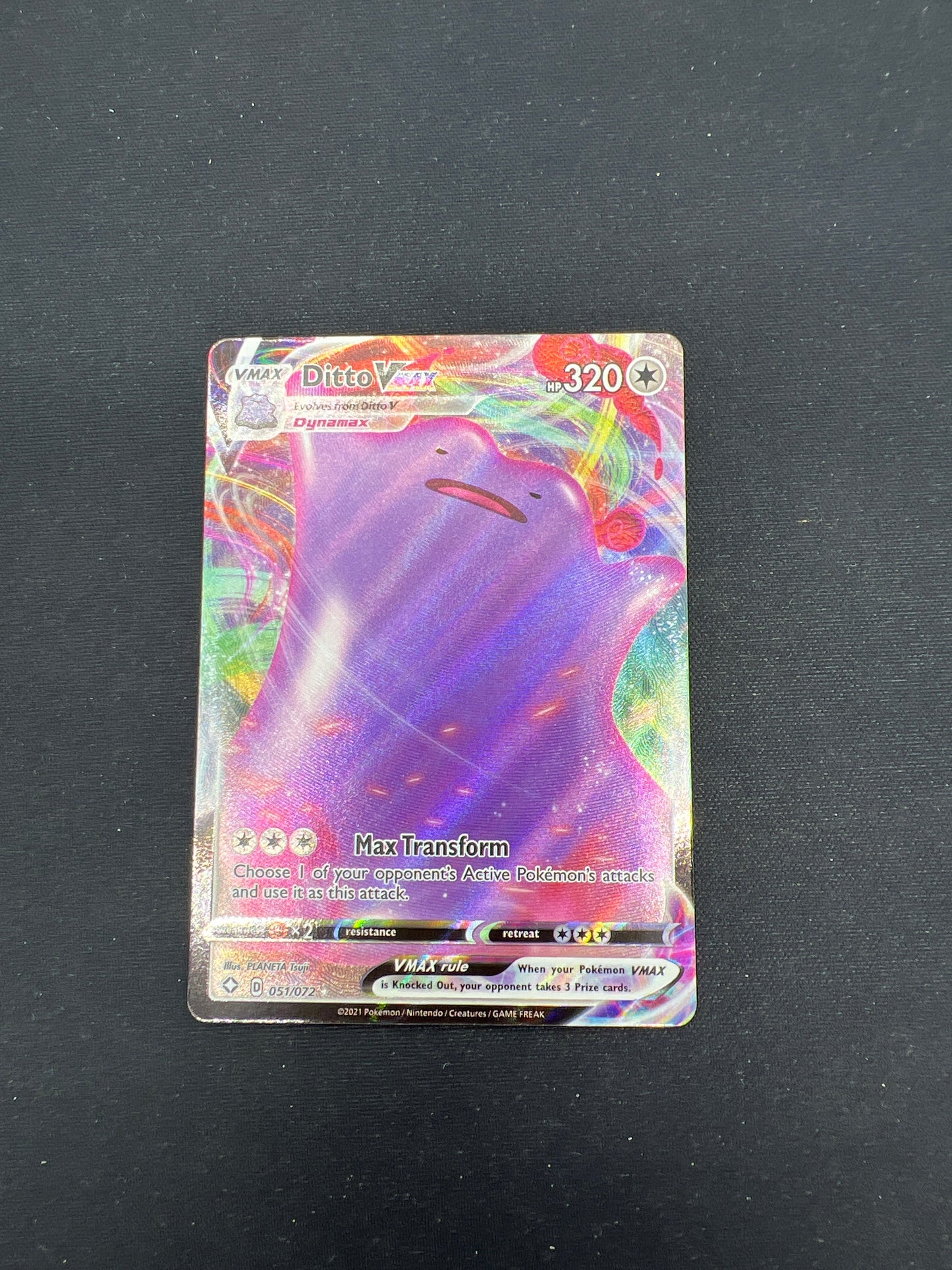 Auction Lot 146: Pokemon Cards Ditto VMAX SWSH Shining Fates Conditions Vary