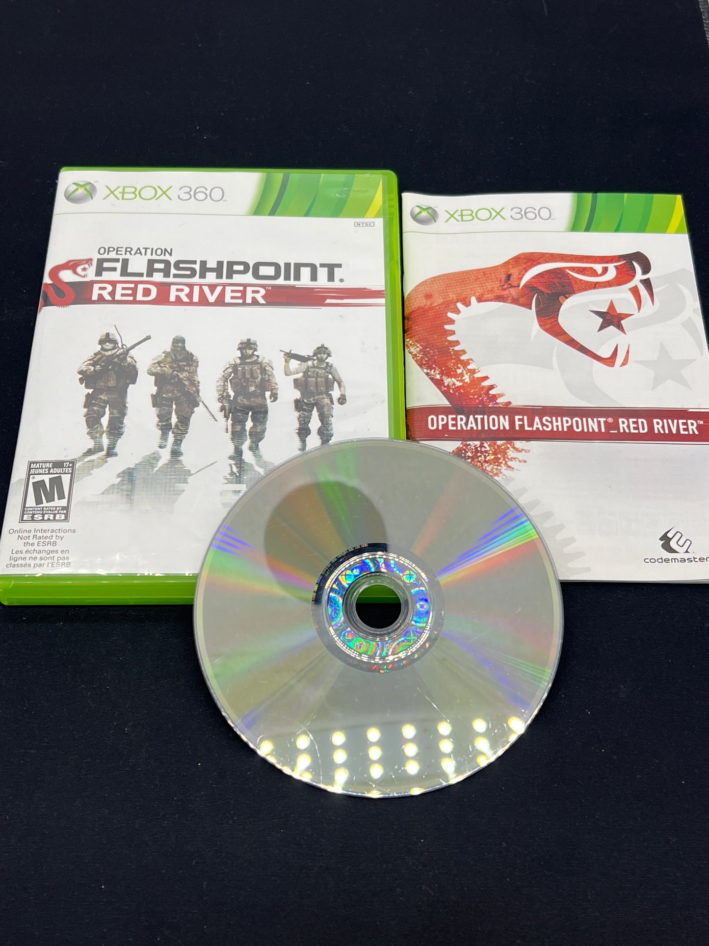 Auction Lot 101: XBox360 Video Game Operation Flashpoint Red River CIB