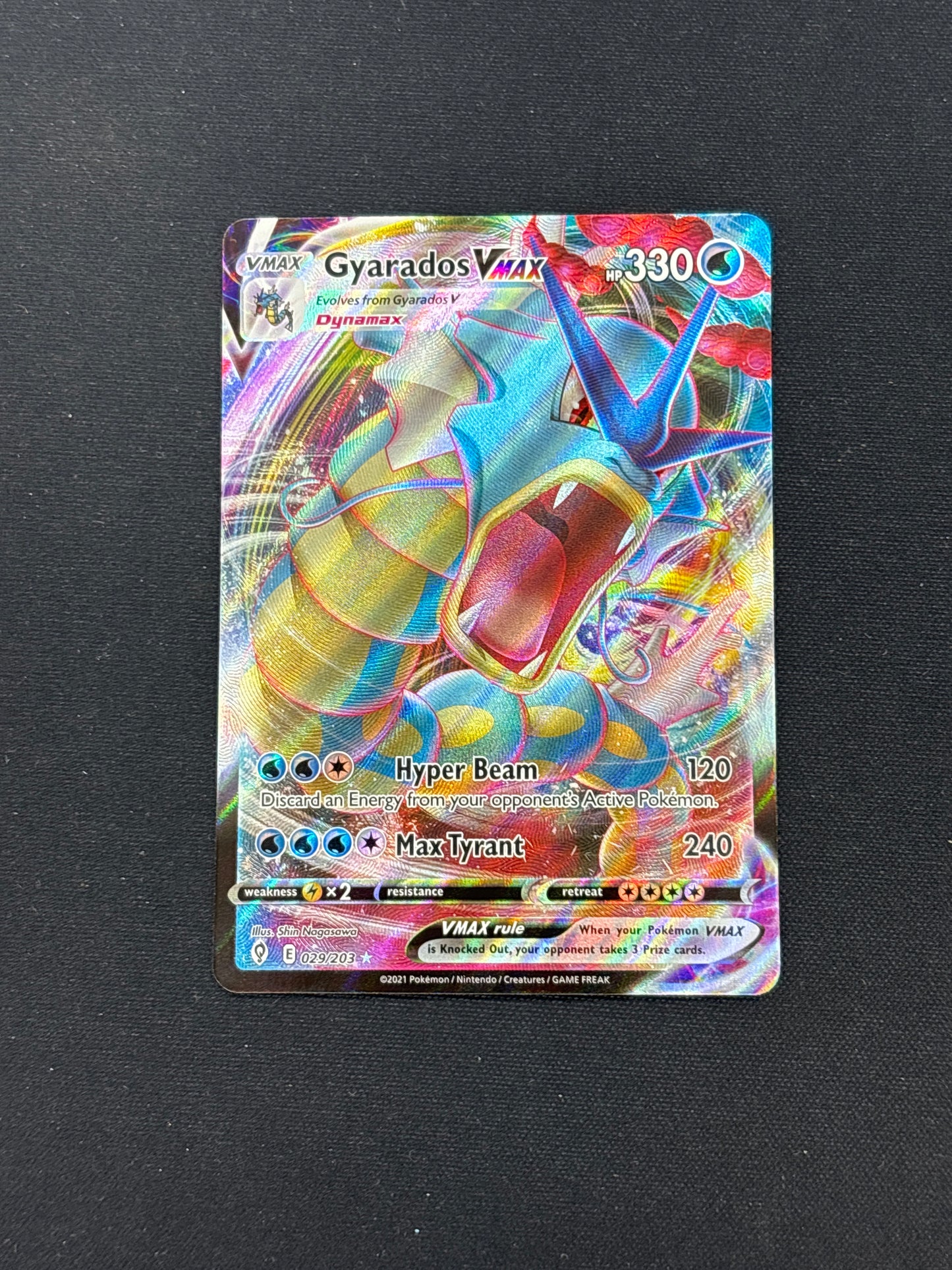 Auction Lot 267: Gyarados VMAX Full Art Card Conditions Vary