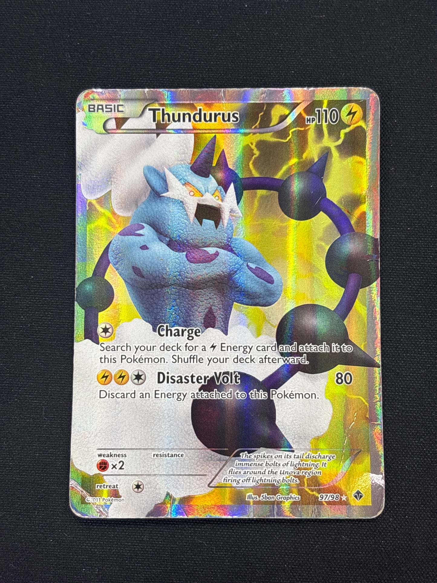 Auction Lot 64: Thundurus Full Art Card Conditions Vary
