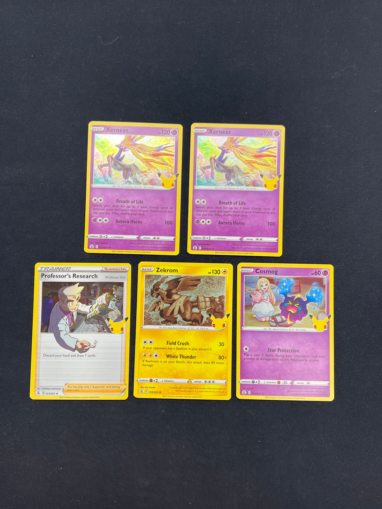 Auction Lot 51: Pokemon Cards Lot of 5 Celebrations Holos Conditions Vary