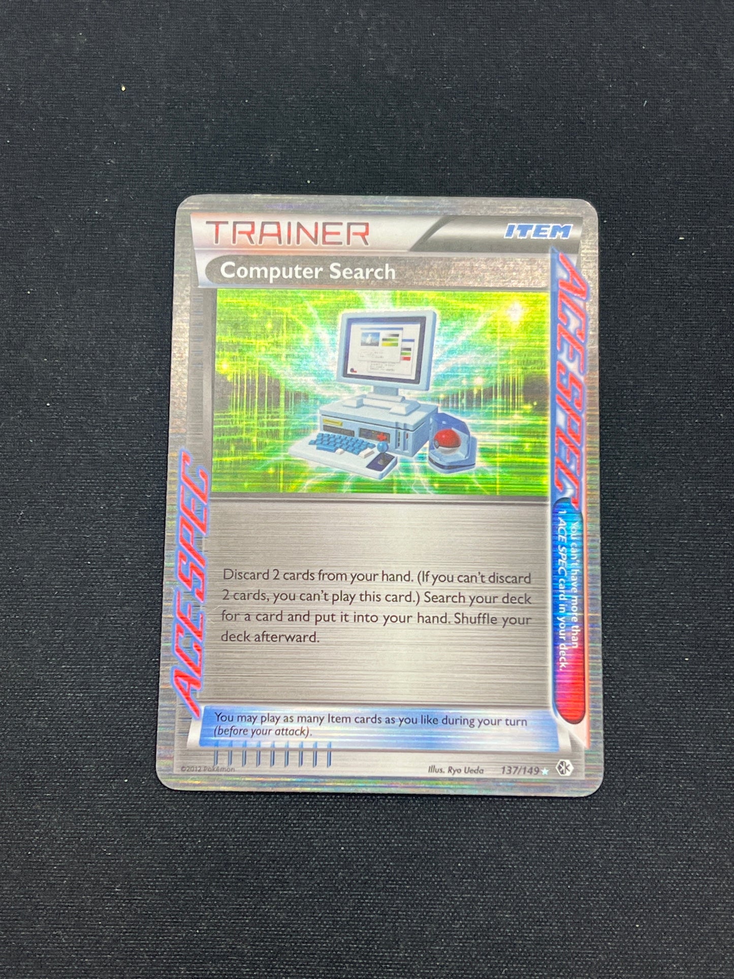 Auction Lot 290: Pokemon Cards Computer Search Trainer Ace Spec Condition Vary