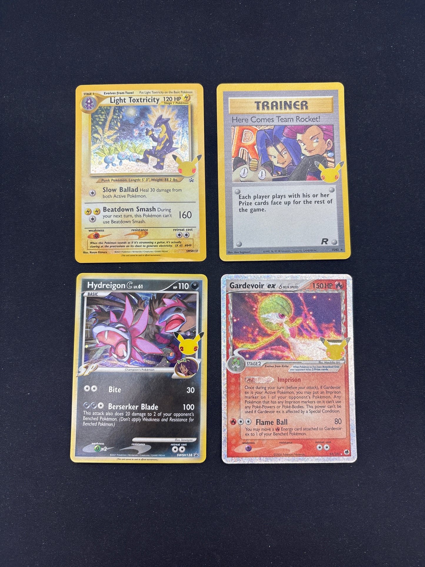 Auction Lot 17: Pokemon Cards Lot of 4 Assorted SWSH Celebrations Conditions Vary