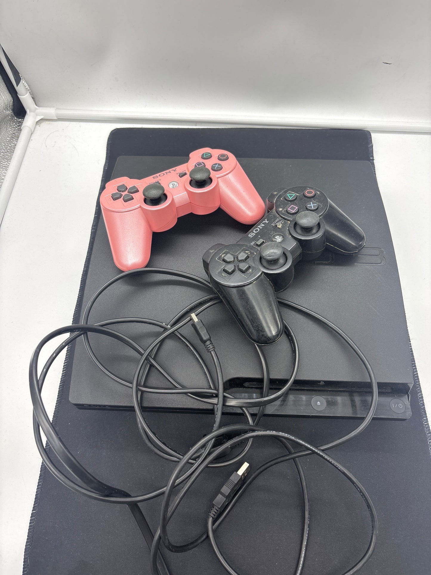 Auction Lot 203: PlayStation 3 Console Working With Power Cord and Controllers
