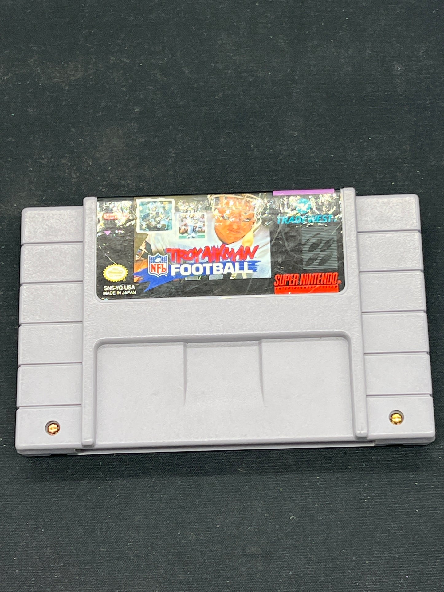 Auction Lot 222: SNES NFL Troy Aikman Football Cartridge Only