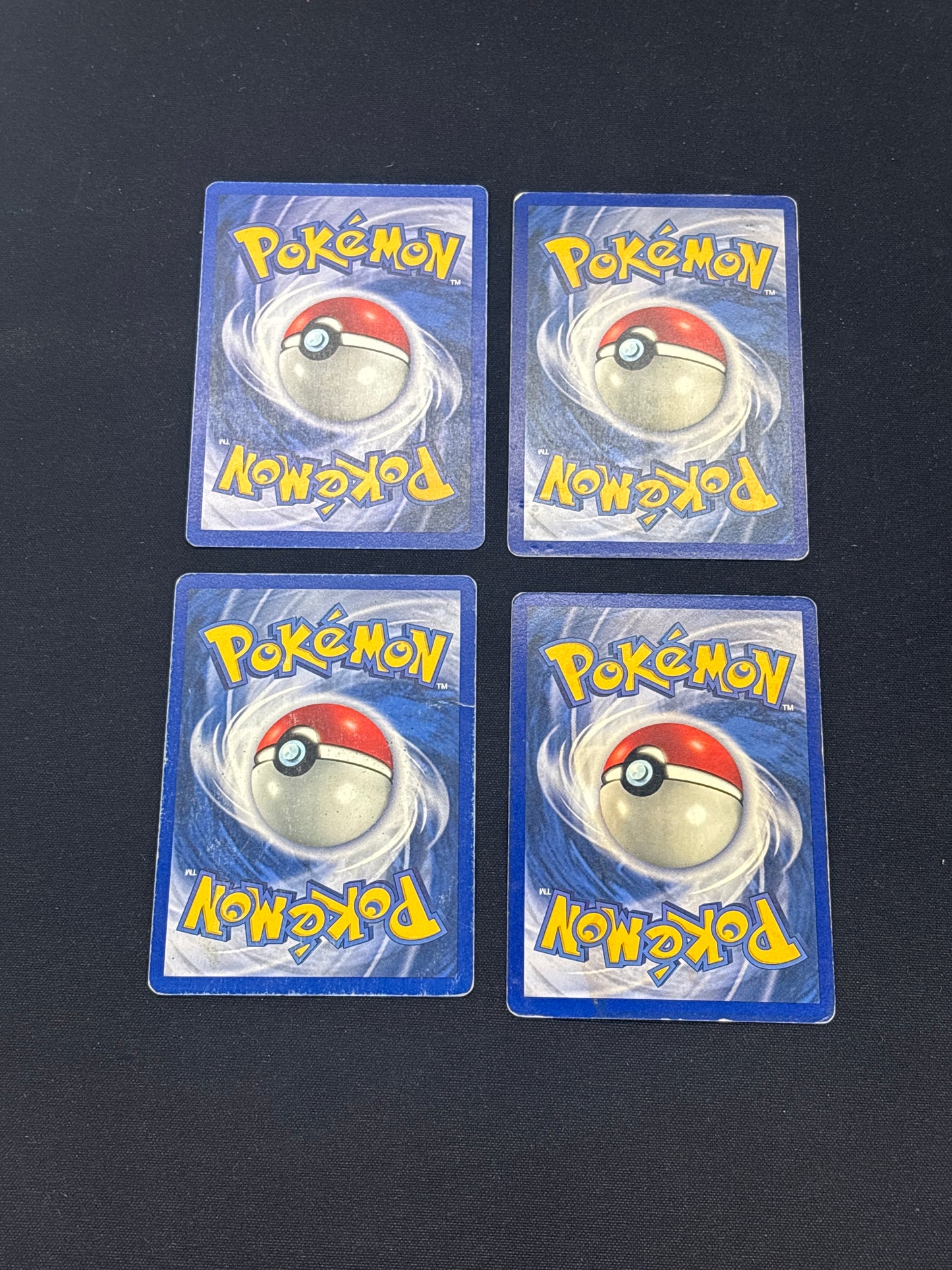 Auction Lot 20: Pokemon Cards Lot of 4 Base Set Conditions Vary