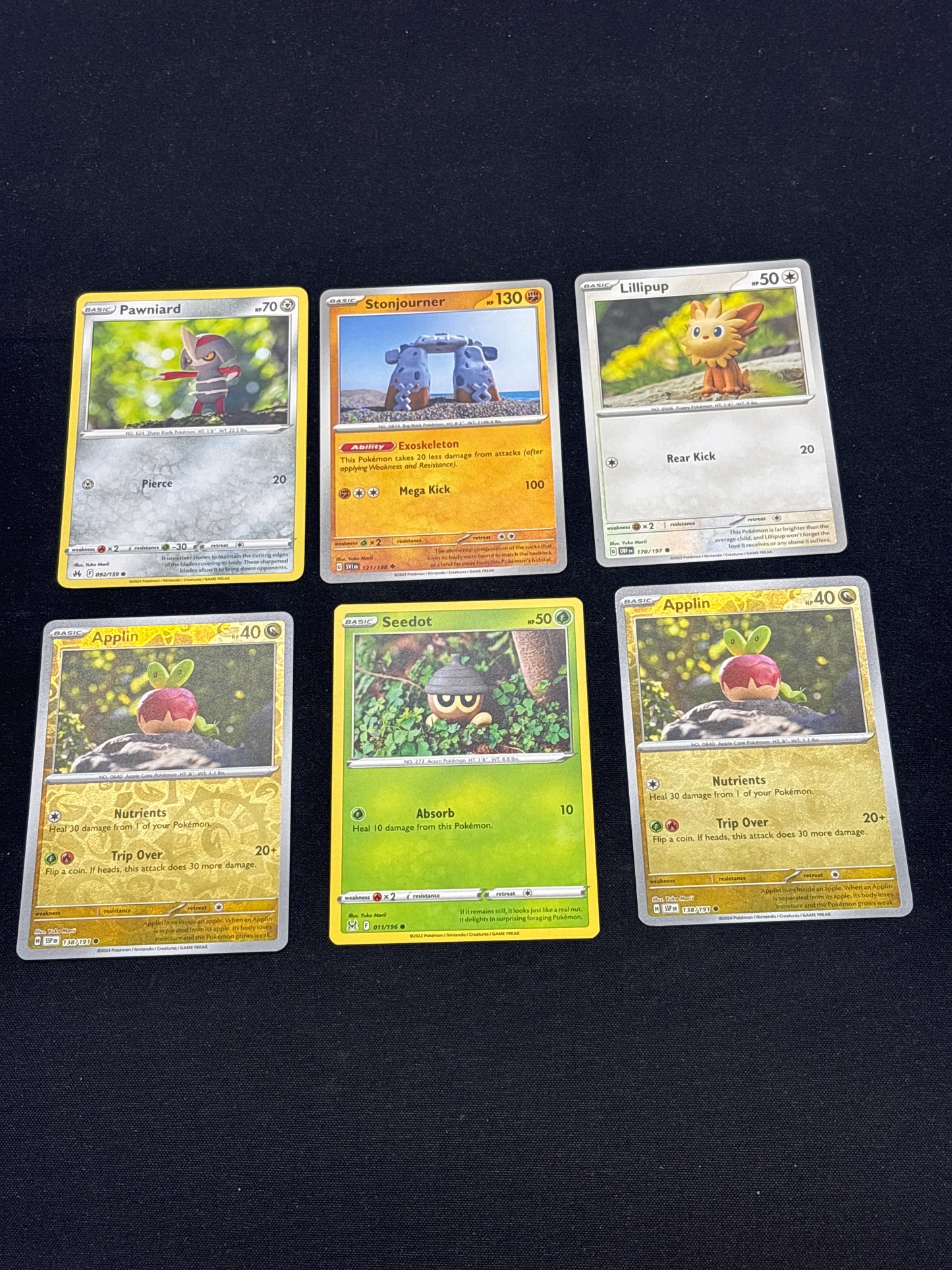 Auction Lot 48: Pokemon Cards Lot of 6 Yuka Morii Commons Uncommons Conditions Vary