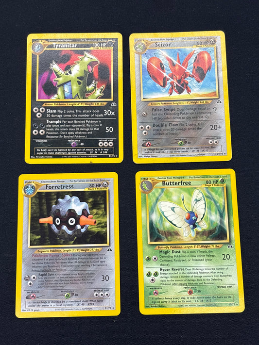 Auction Lot 36: Pokemon Neo Revelation Non Holo Rare Card Lot Conditions Vary