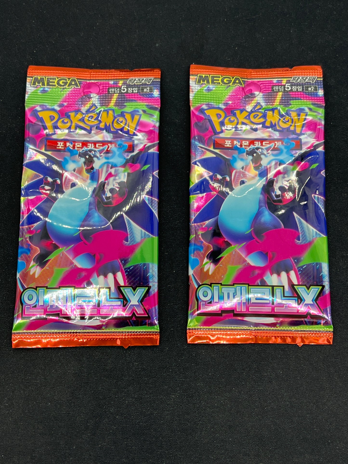Auction Lot 299: Pokemon Korean Inferno X Loose Pack Lot of 2 Sealed