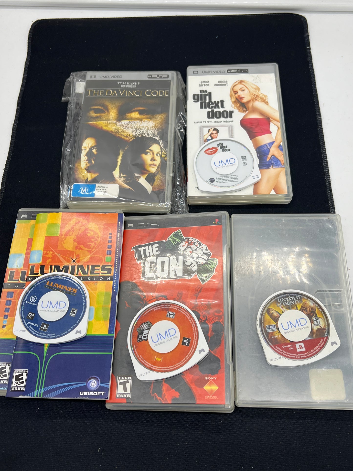 Auction Lot 139: Assorted PSP Games Lot of 5 Disc & Case