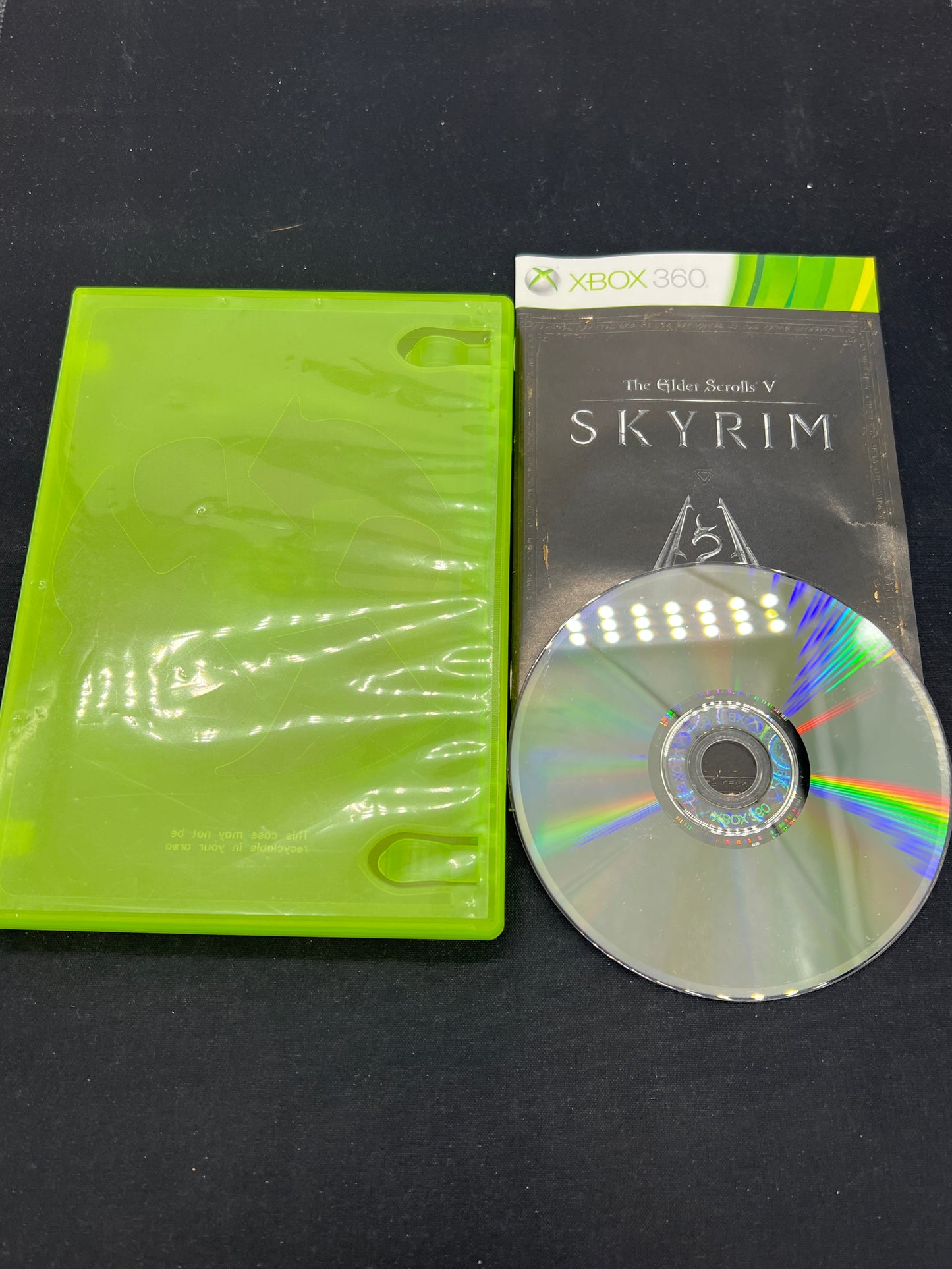 Auction Lot 73: XBOX 360 Video Game Skyrim Manual and Game