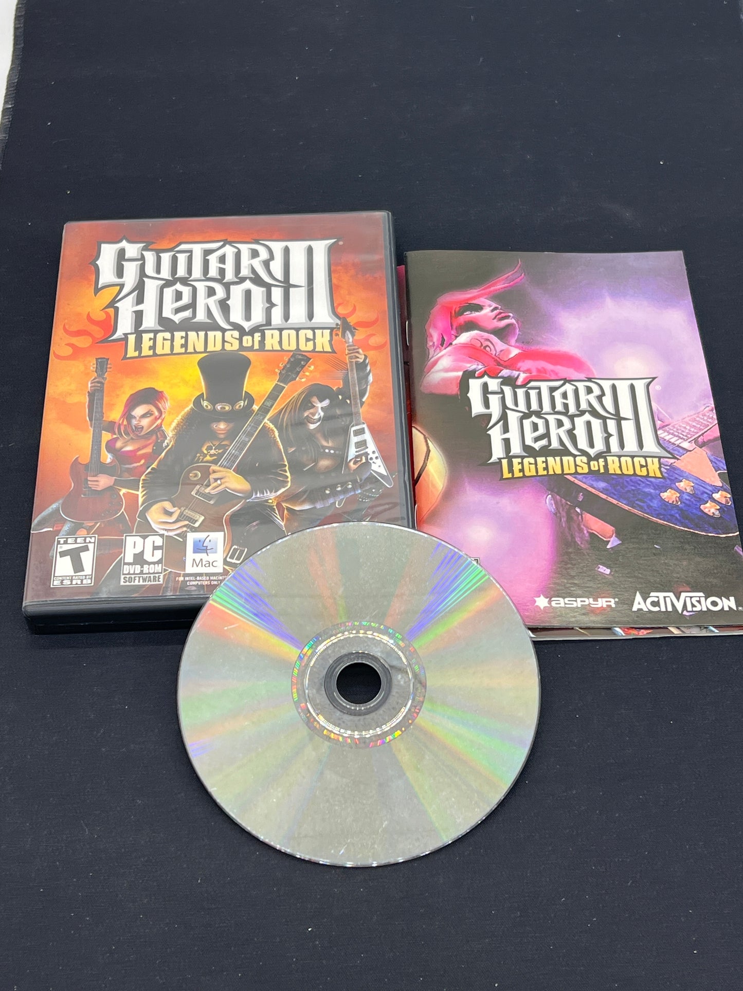 Auction Lot 90: PC Video Game Guitar Hero 3 Legends of Rock CIB