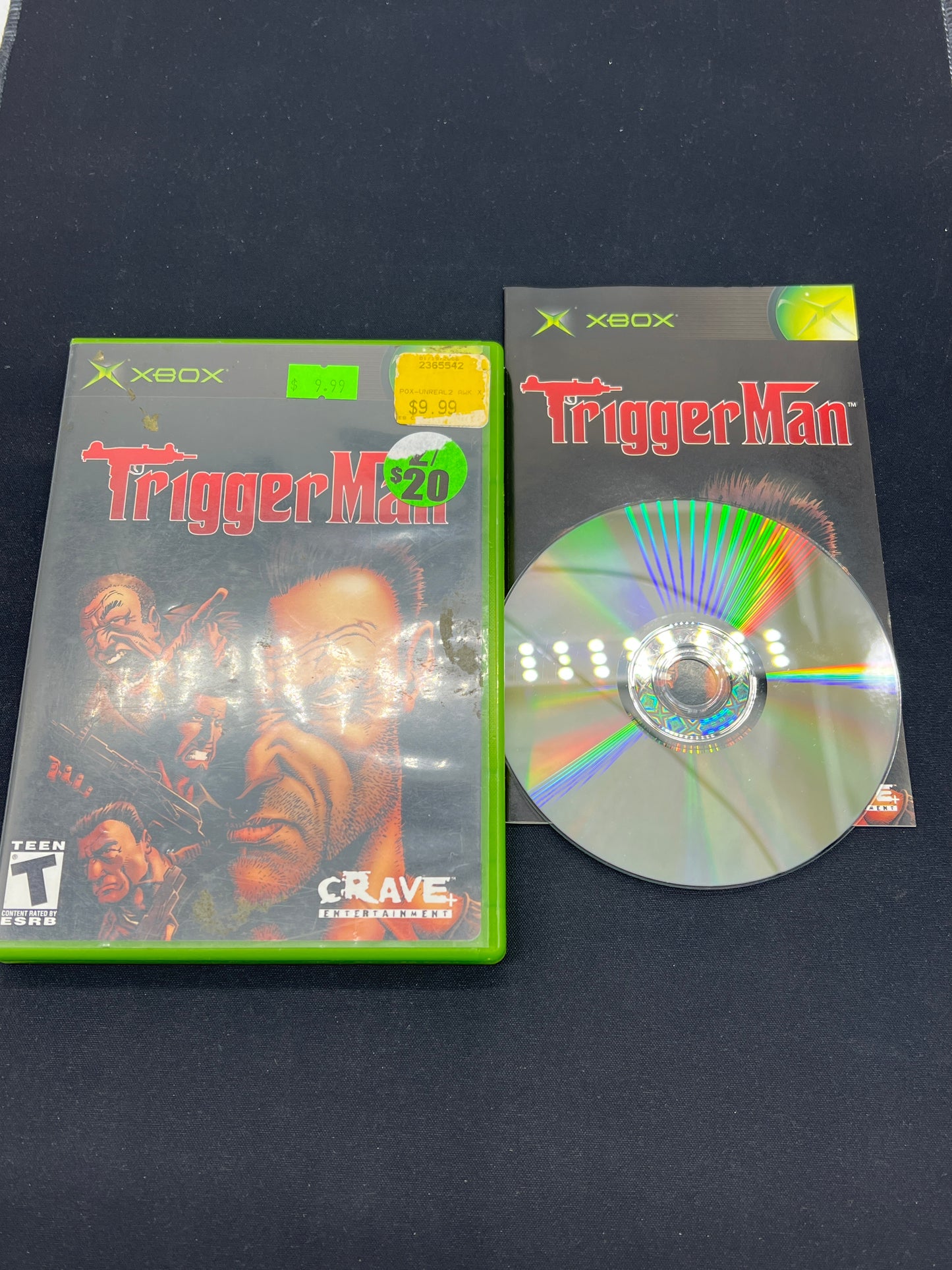 Auction Lot 180: XBOX Video Game Trigger Man CIB