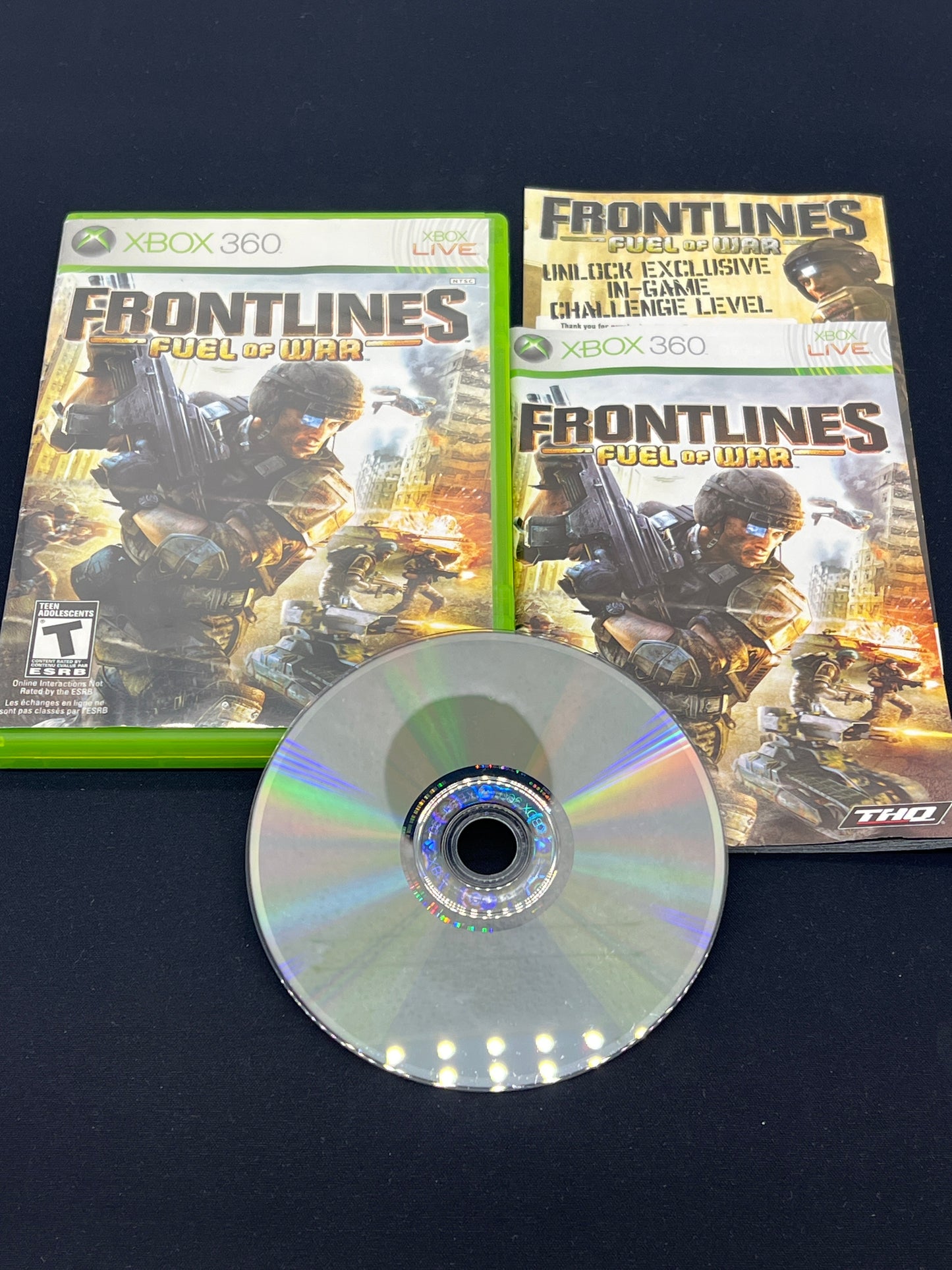 Auction Lot 138: XBOX 360 Video Game Frontlines Fuel of War CIB