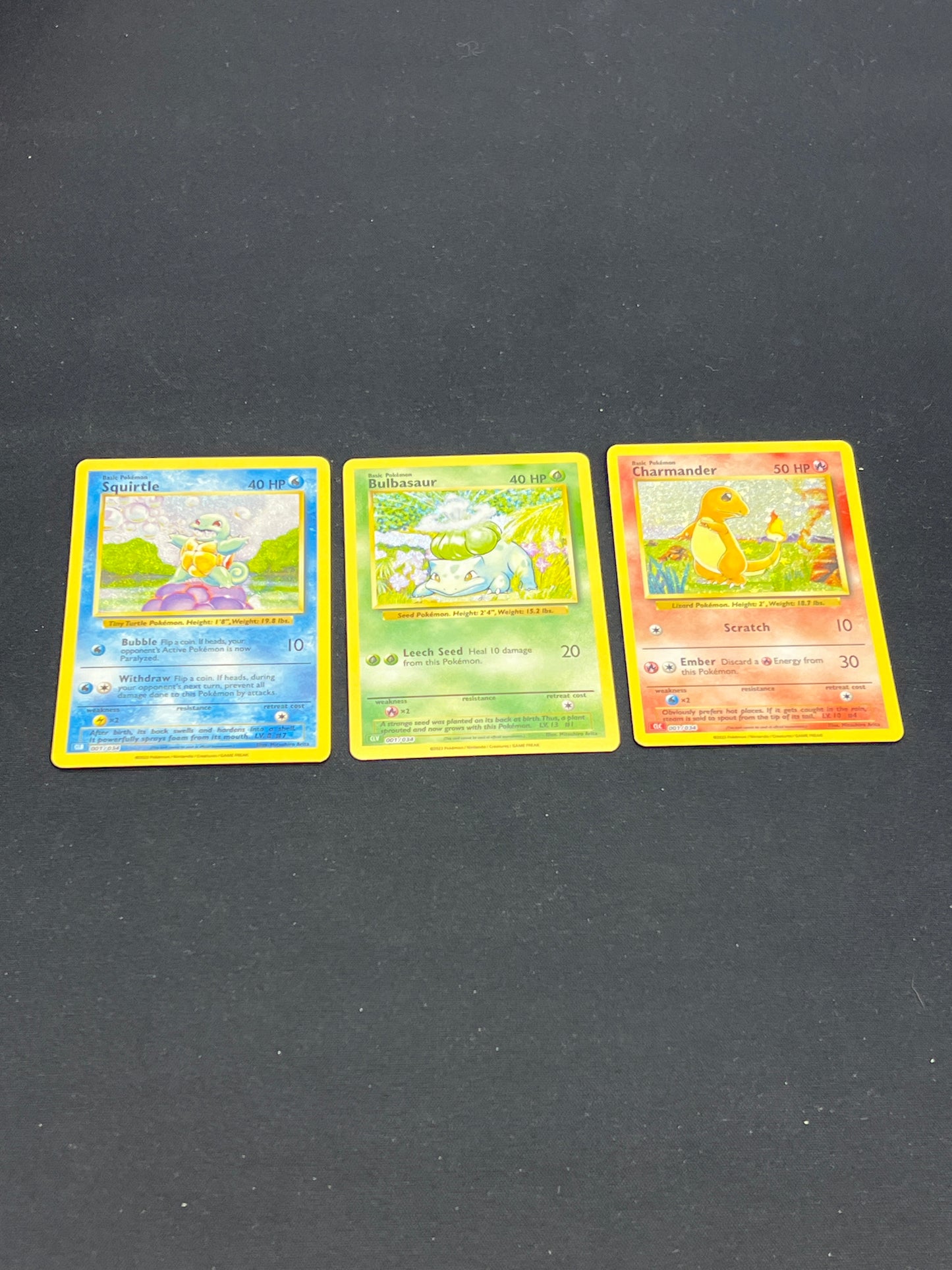 Auction Lot 297: Pokemon Cards Kanto Starters TCG Classic Conditions Vary