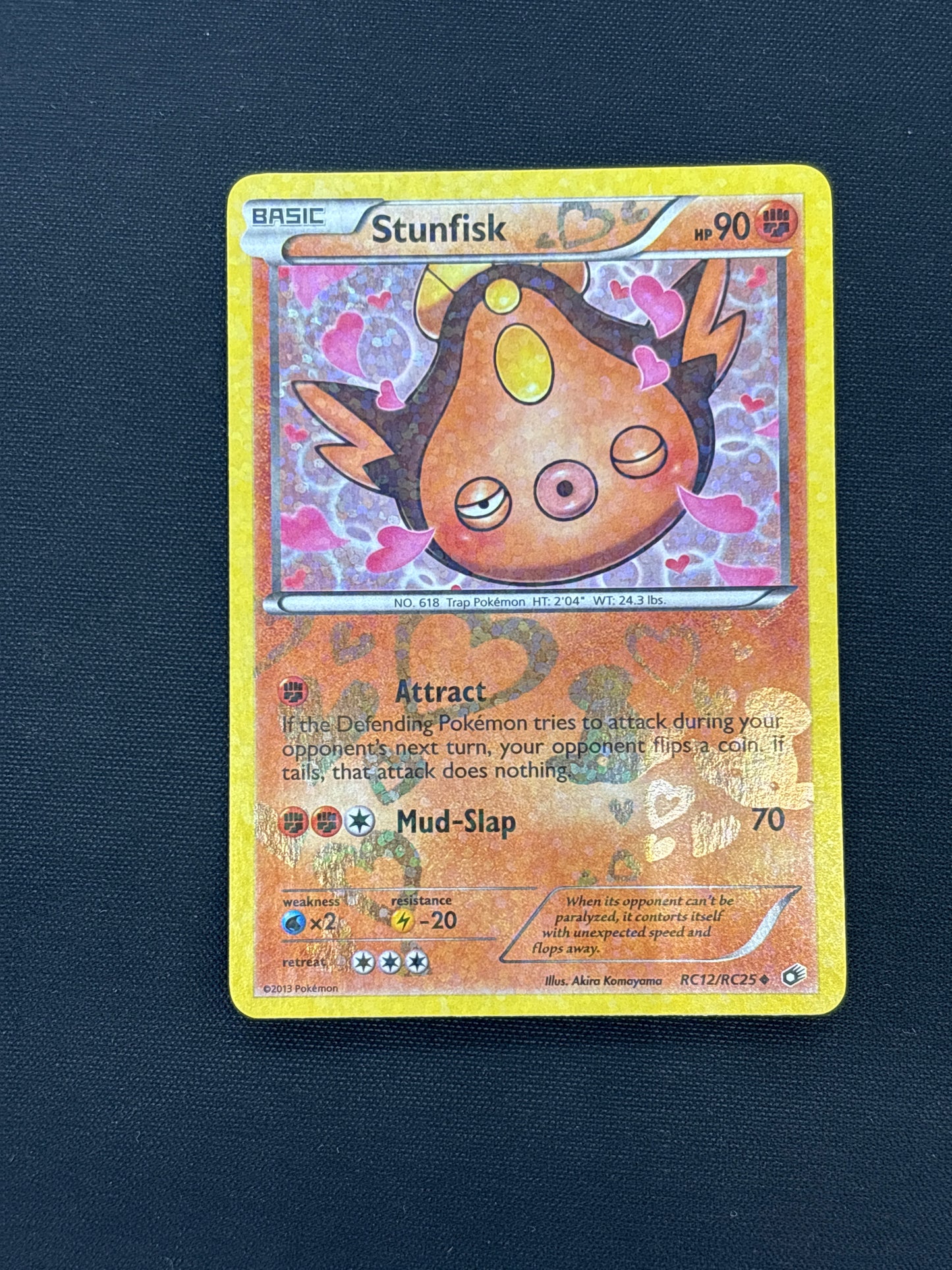 Auction Lot 158: Stunfisk RC12/25 Holo Card Lot Conditions Vary