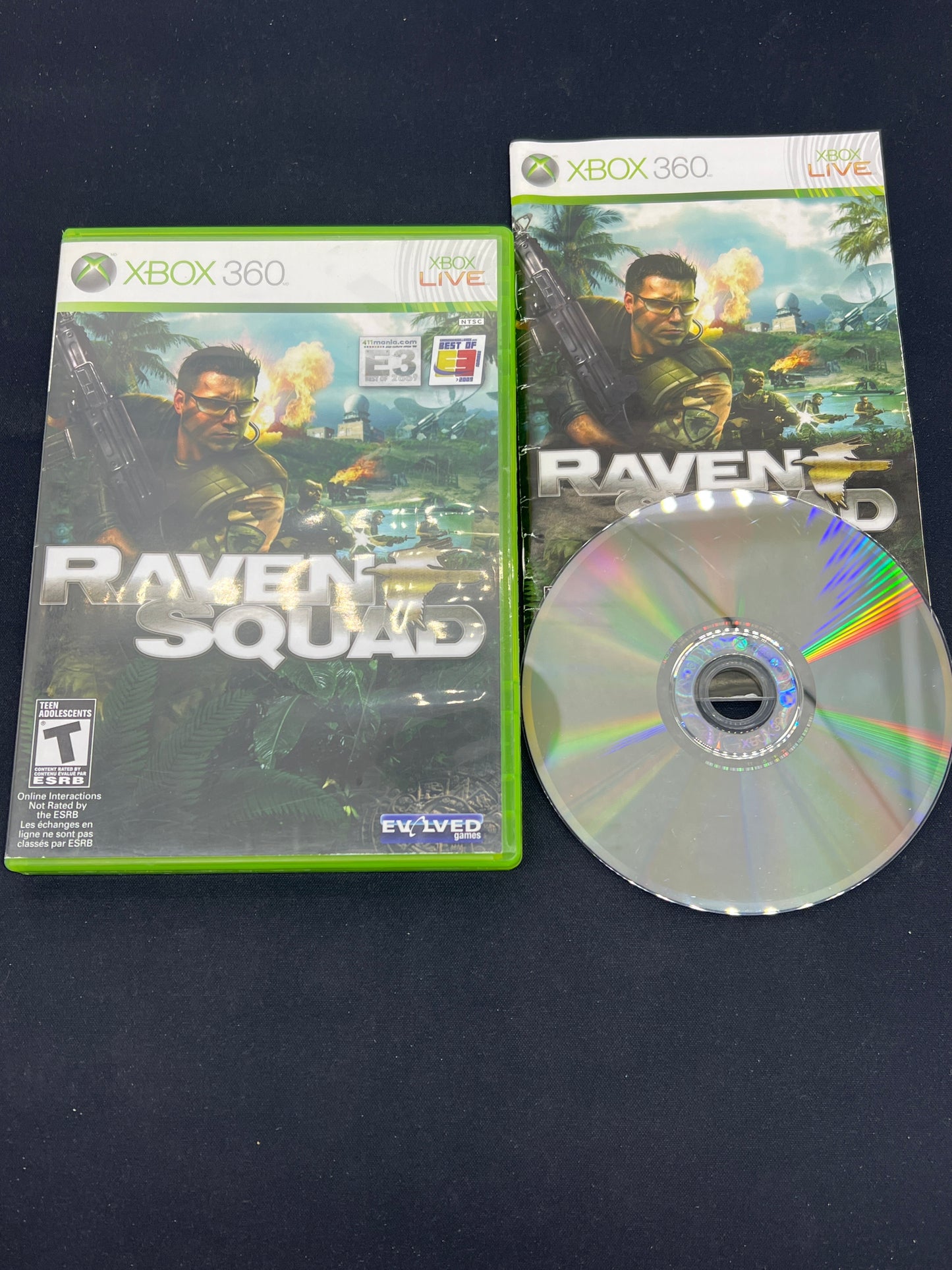 Auction Lot 193: XBOX 360 Video Game Raven Squad CIB