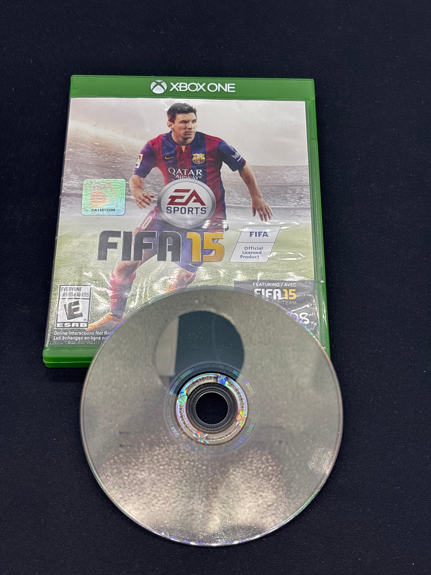 Auction Lot 109: XBOX ONE FIFA 15 with Case & Disc