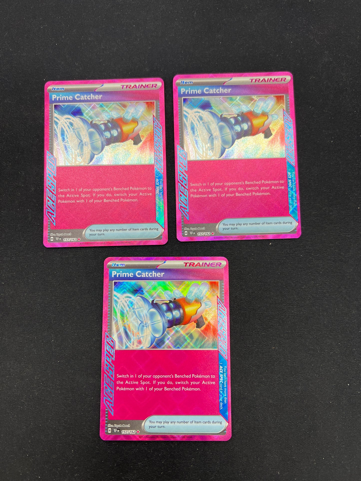 Auction Lot 271: Pokemon Cards Temporal Forces Prime Catcher Lot Conditions Vary