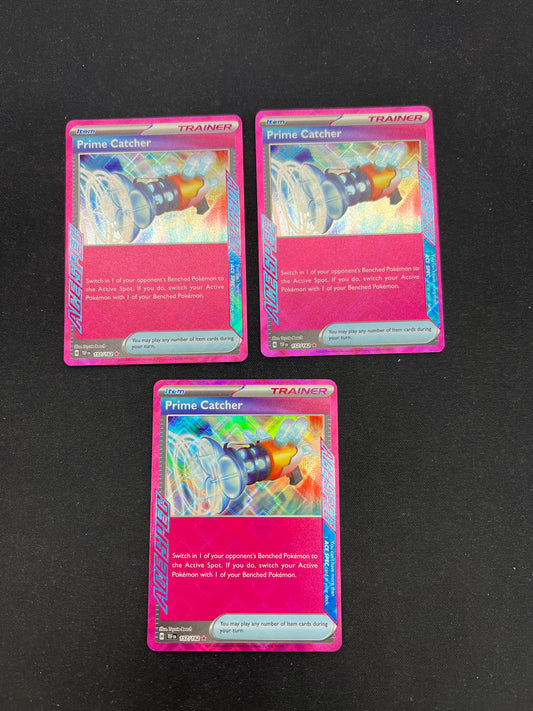 Auction Lot 271: Pokemon Cards Temporal Forces Prime Catcher Lot Conditions Vary