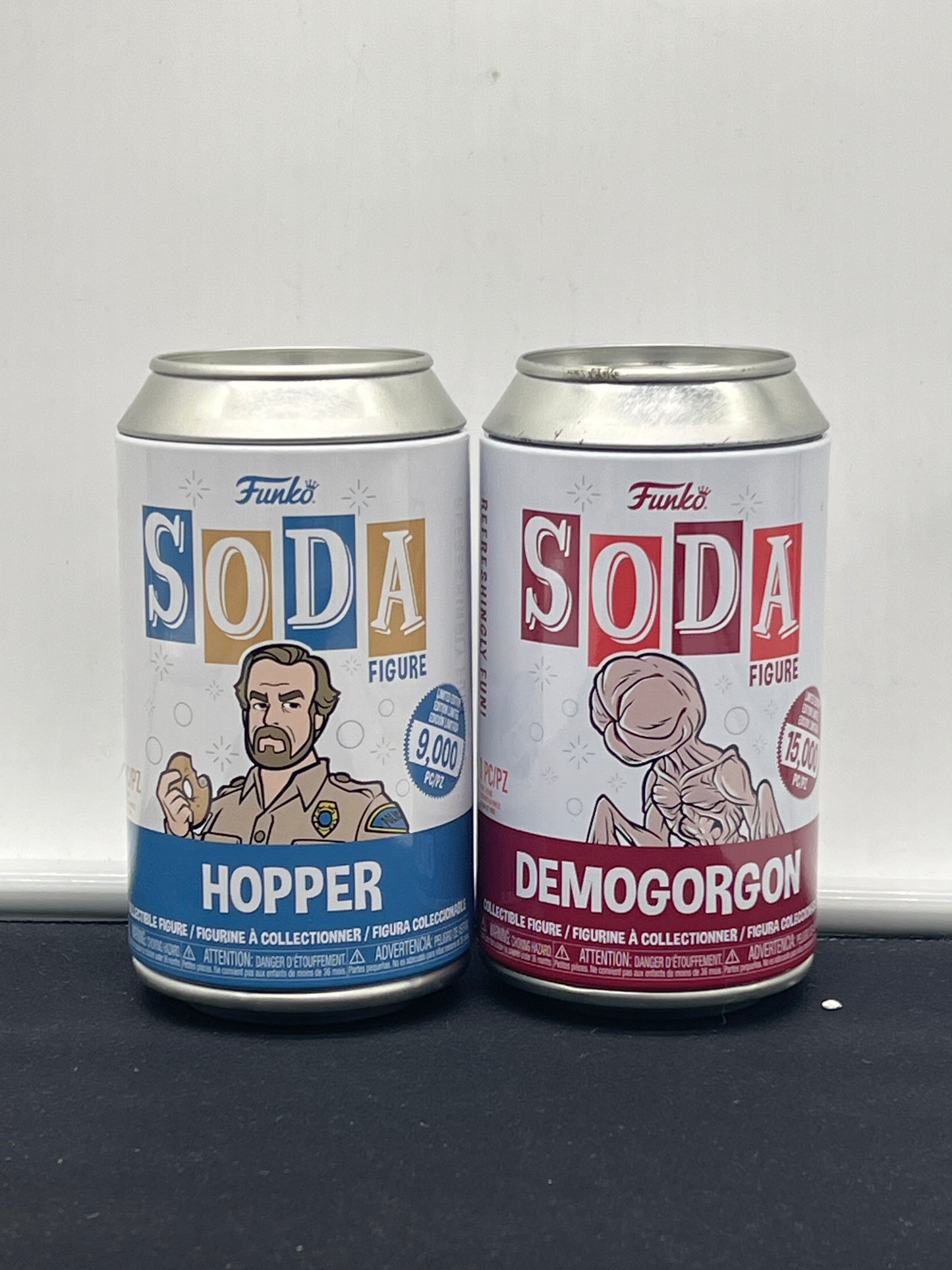 Auction Lot 146: Funko Soda Lot of 2 Hopper & Demogorgon