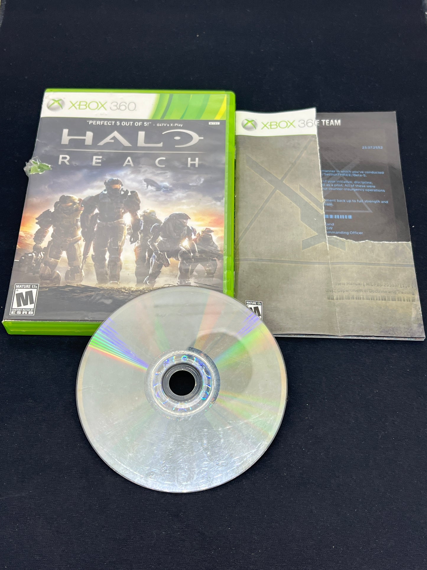 Auction Lot 91: XBOX 360 Video Game Halo Reach CIB