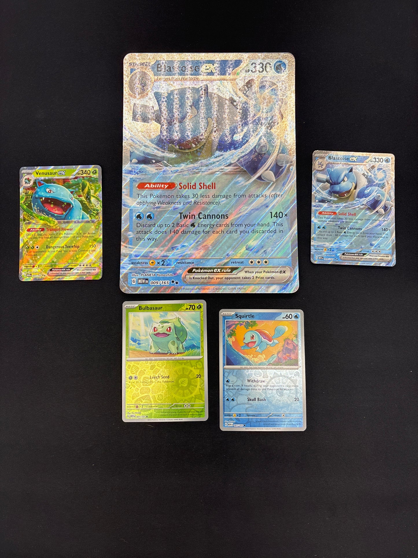 Auction Lot 16: Pokemon Blooming Waters Card Lot Conditions Vary