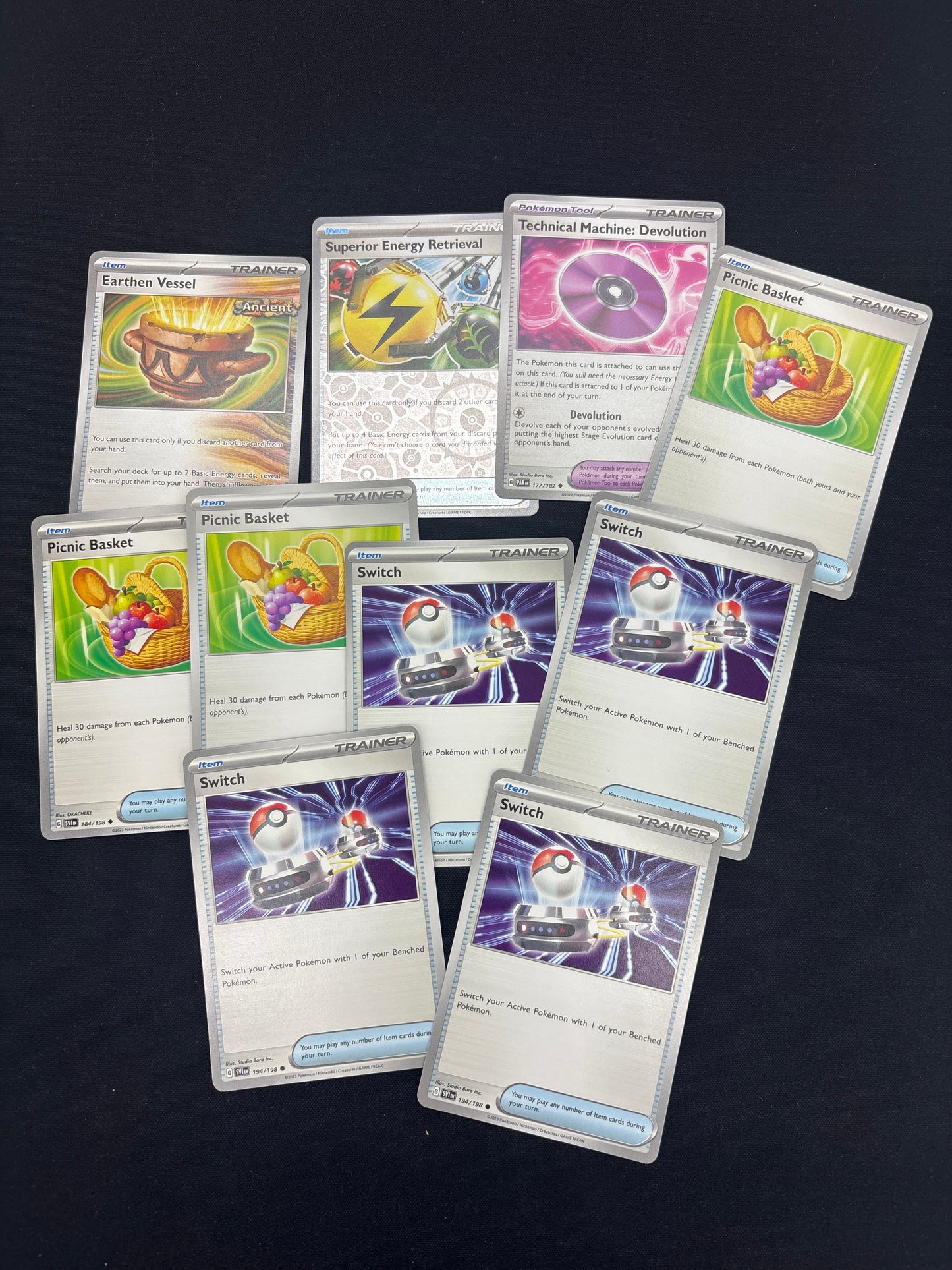 Auction Lot 245: Pokemon Trainer Card Lot 3 Conditions Vary