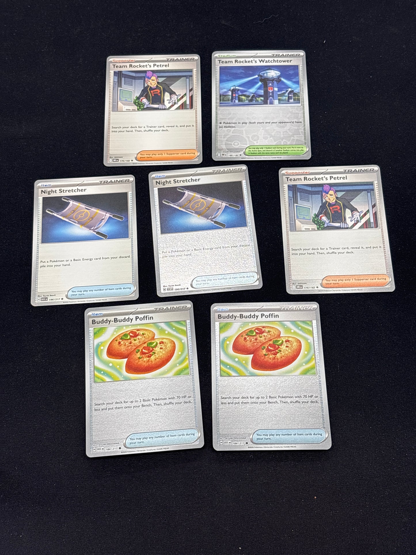 Auction Lot 67: Pokemon Cards Lot of 7 Trainer and Tool Item Cards Conditions Vary