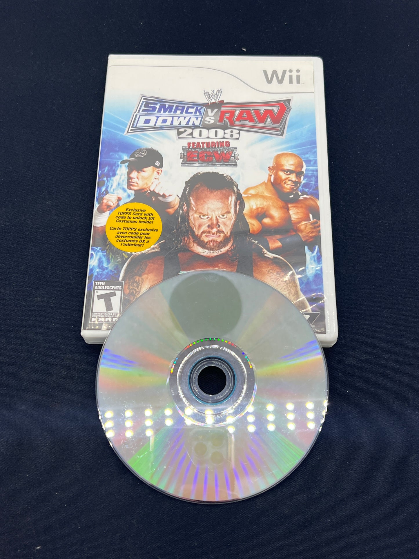 Auction Lot 161: Nintendo Wii Video Game Smackdown VS Raw 2008