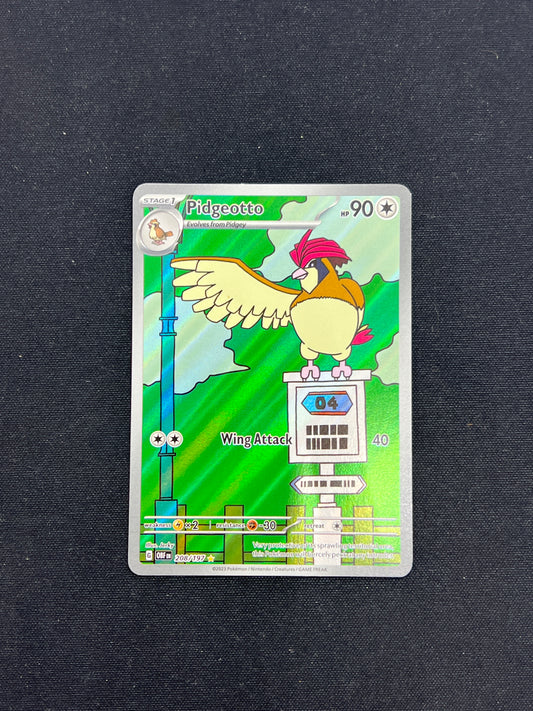 Auction Lot 144: Pokemon Cards Pidgeotto Illustration Rare Obisidian Flames Conditions Vary