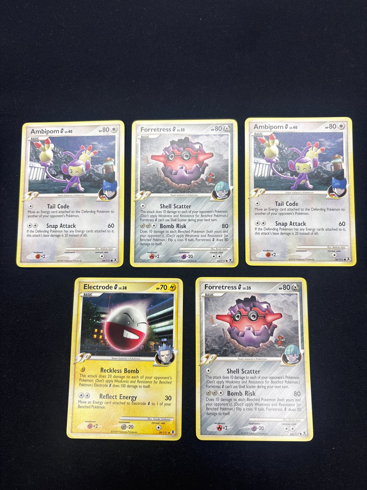 Auction Lot 108: Pokemon Cards Lot of 5 Mid Era Commons Uncommons Conditions Vary