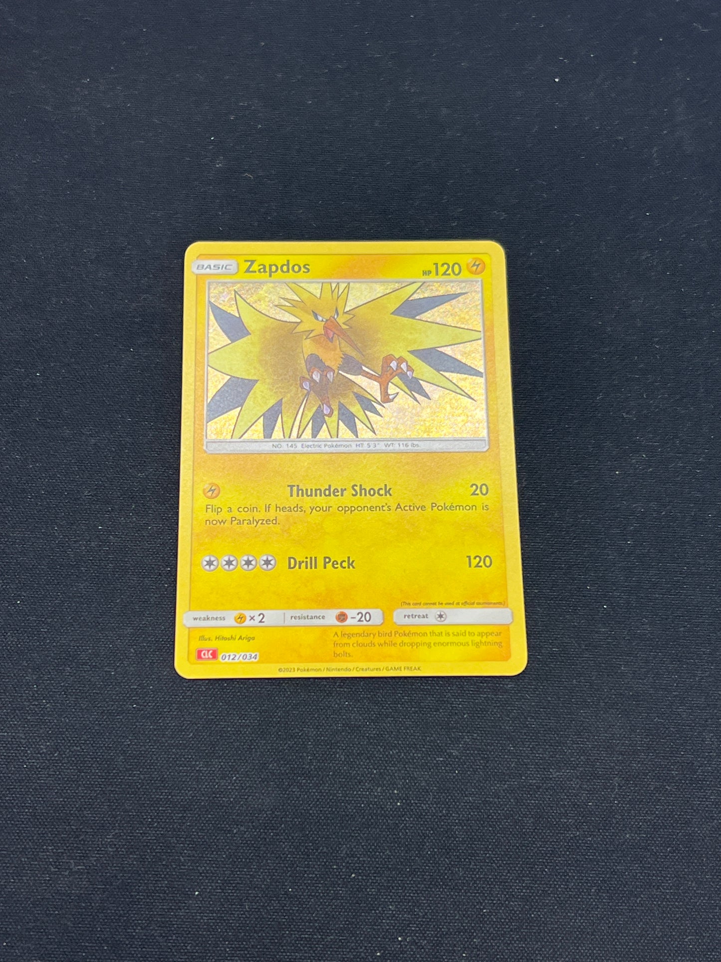 Auction Lot 288: Pokemon Cards Zapdos Holo TCG Classic Conditions Vary