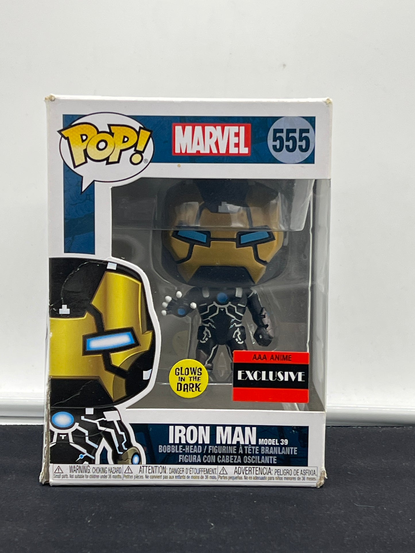 Auction Lot 7: POP Funko Marvel Exclusive Iron Man Model 39 555 Figure