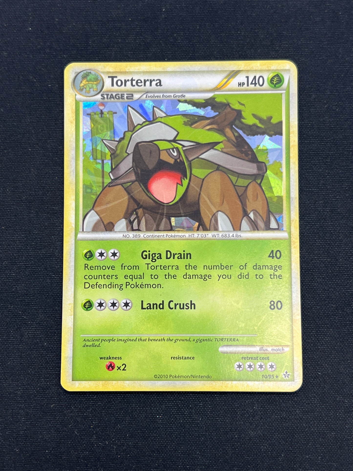Auction Lot 83: Pokemon Cards Torterra Cracked Ice Holo Condition Vary